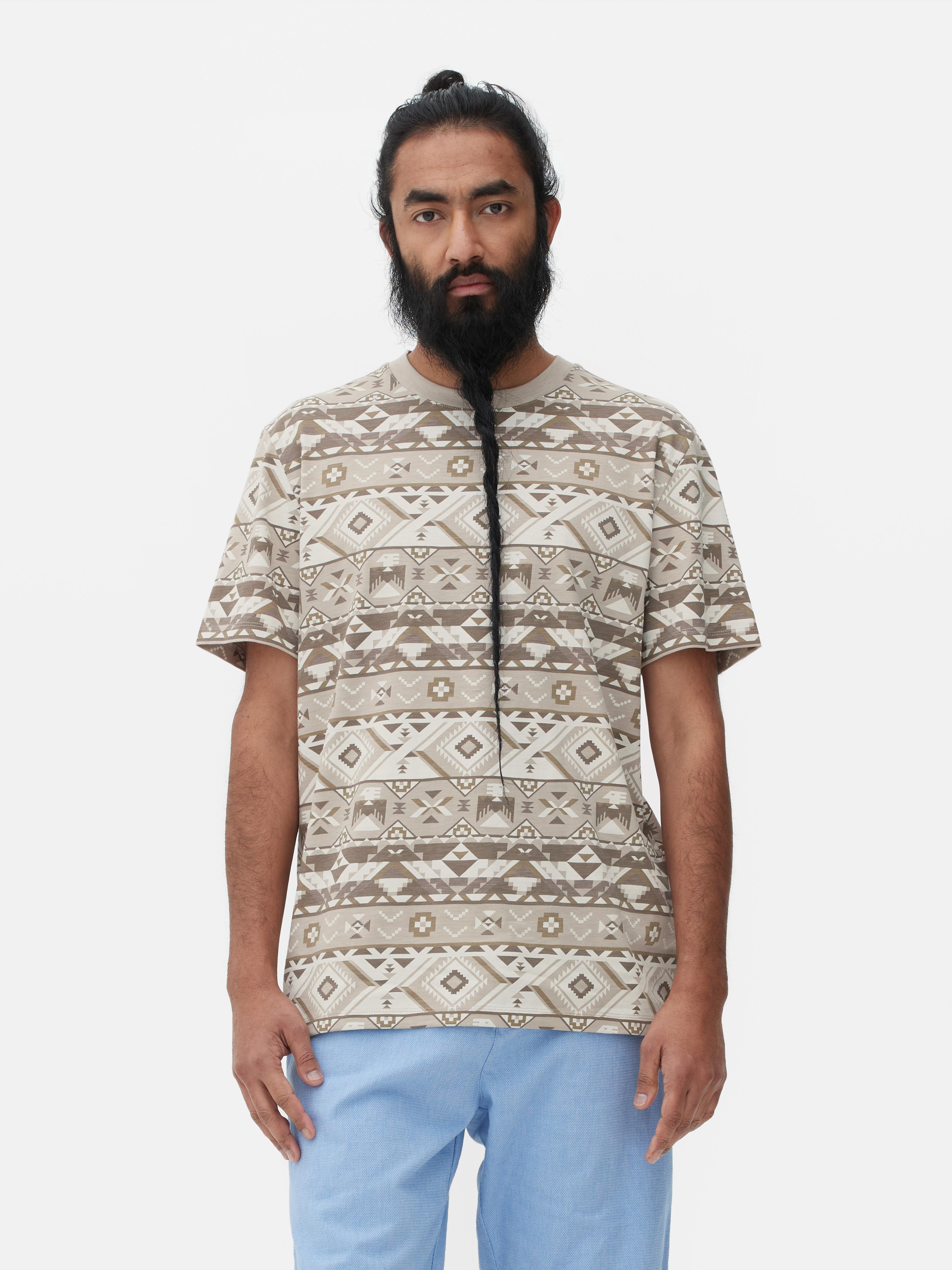 T-shirt z geometrycznym nadrukiem