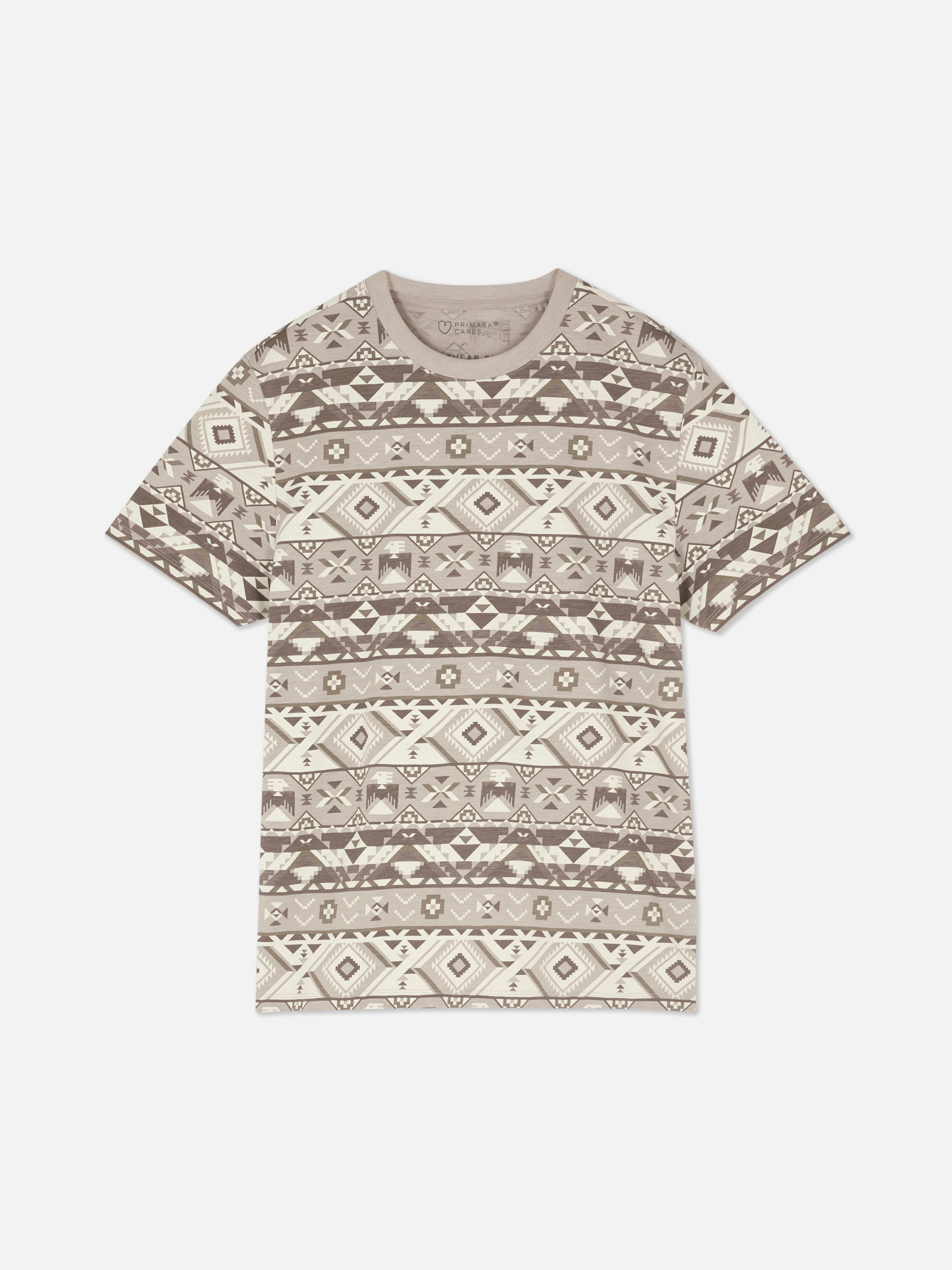 T-shirt z geometrycznym nadrukiem
