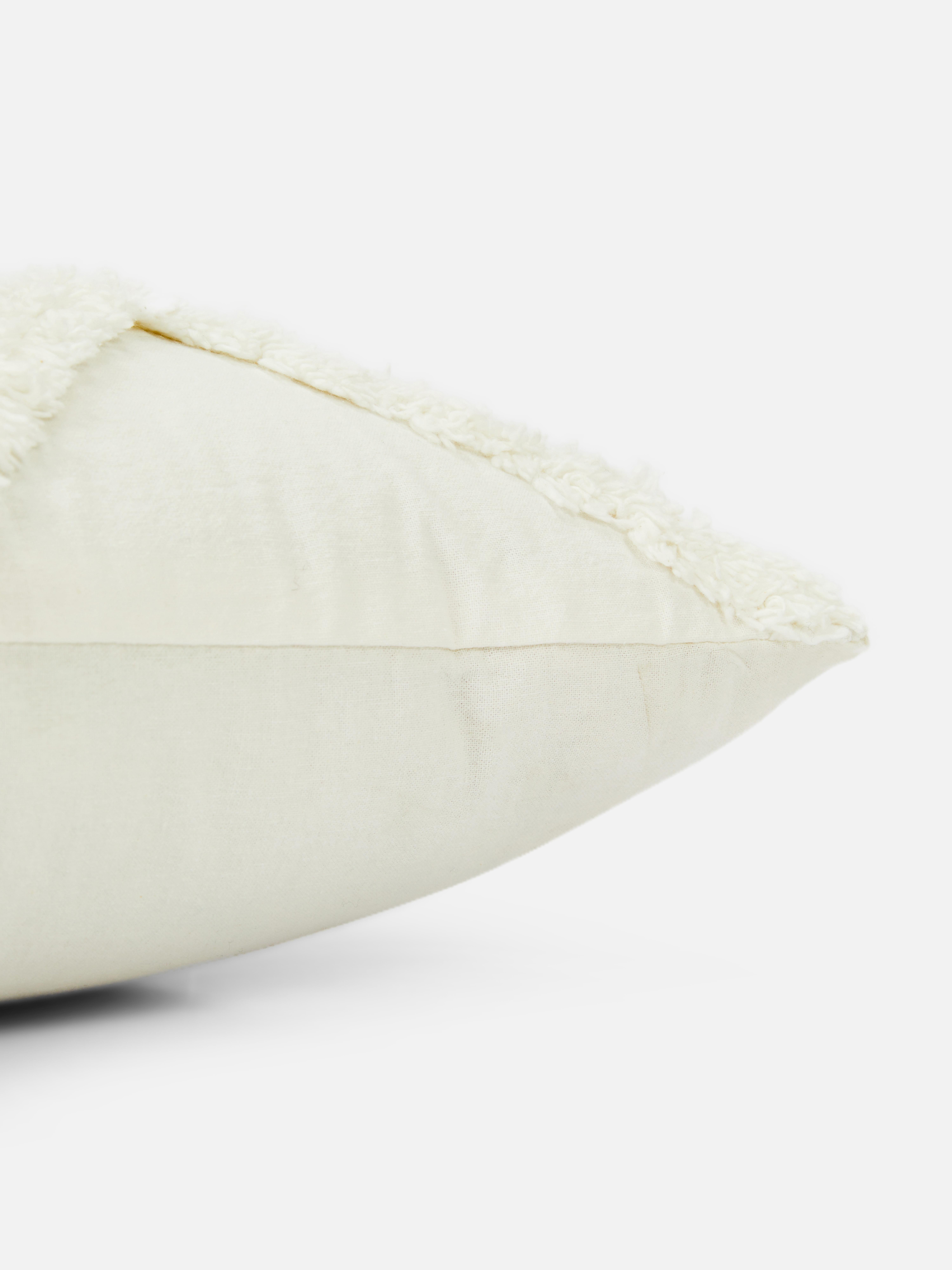 Ivory Tufted Square Cushion Cover Primark