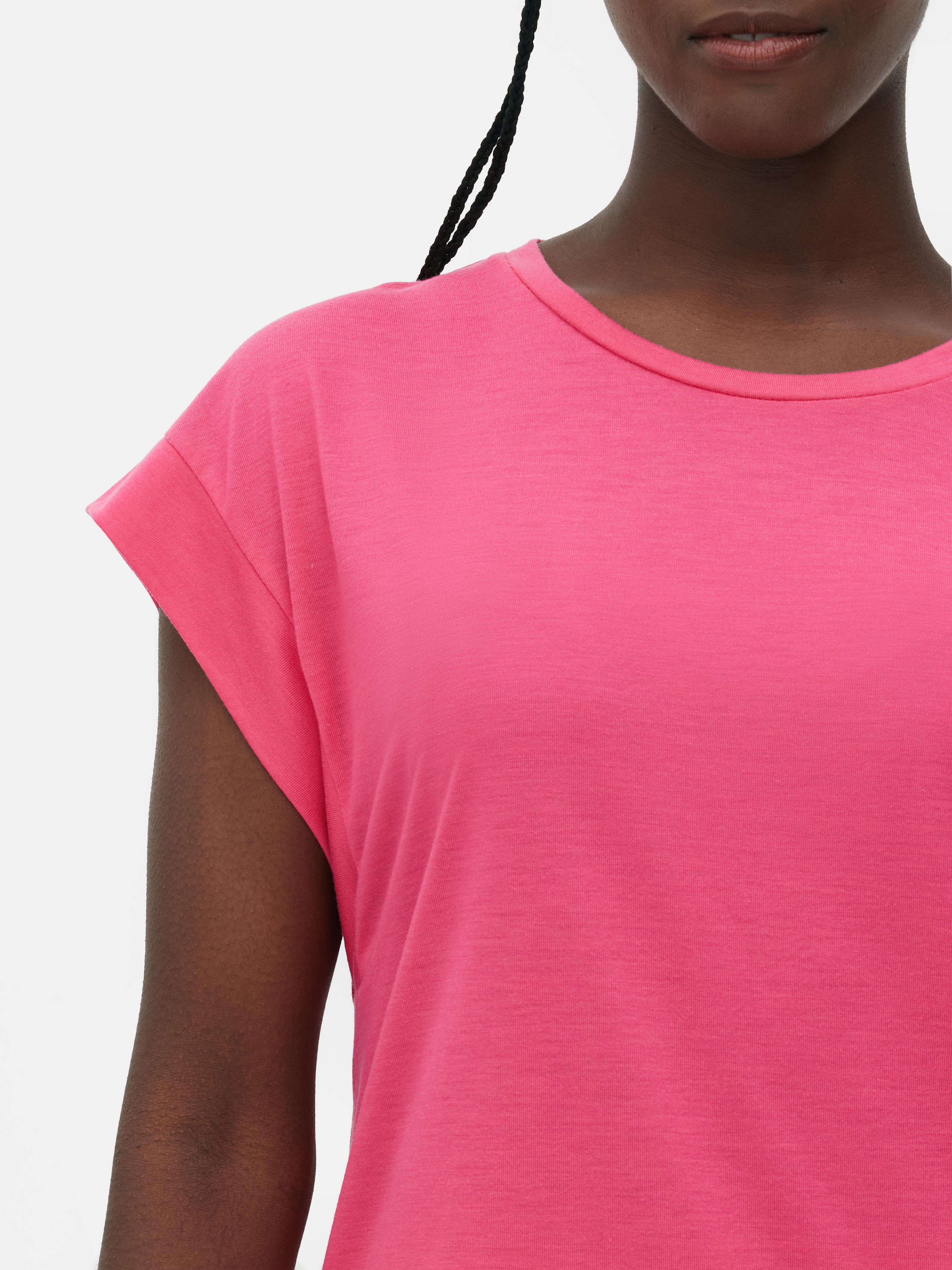Women's Pink Essential Longline TShirt Primark