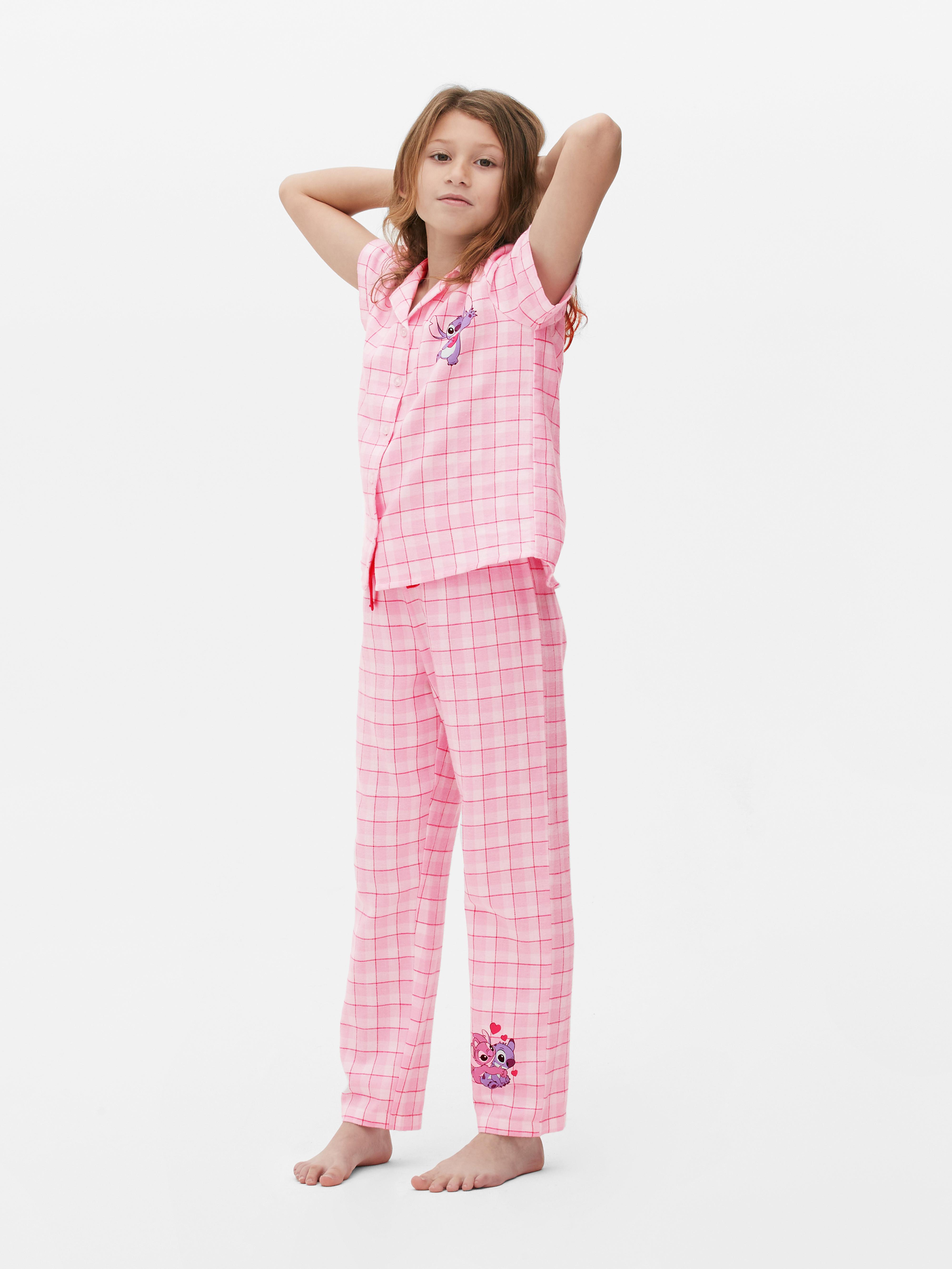 Pyjama Disney rose à motif Stitch pour fille - Pyjama D'Or