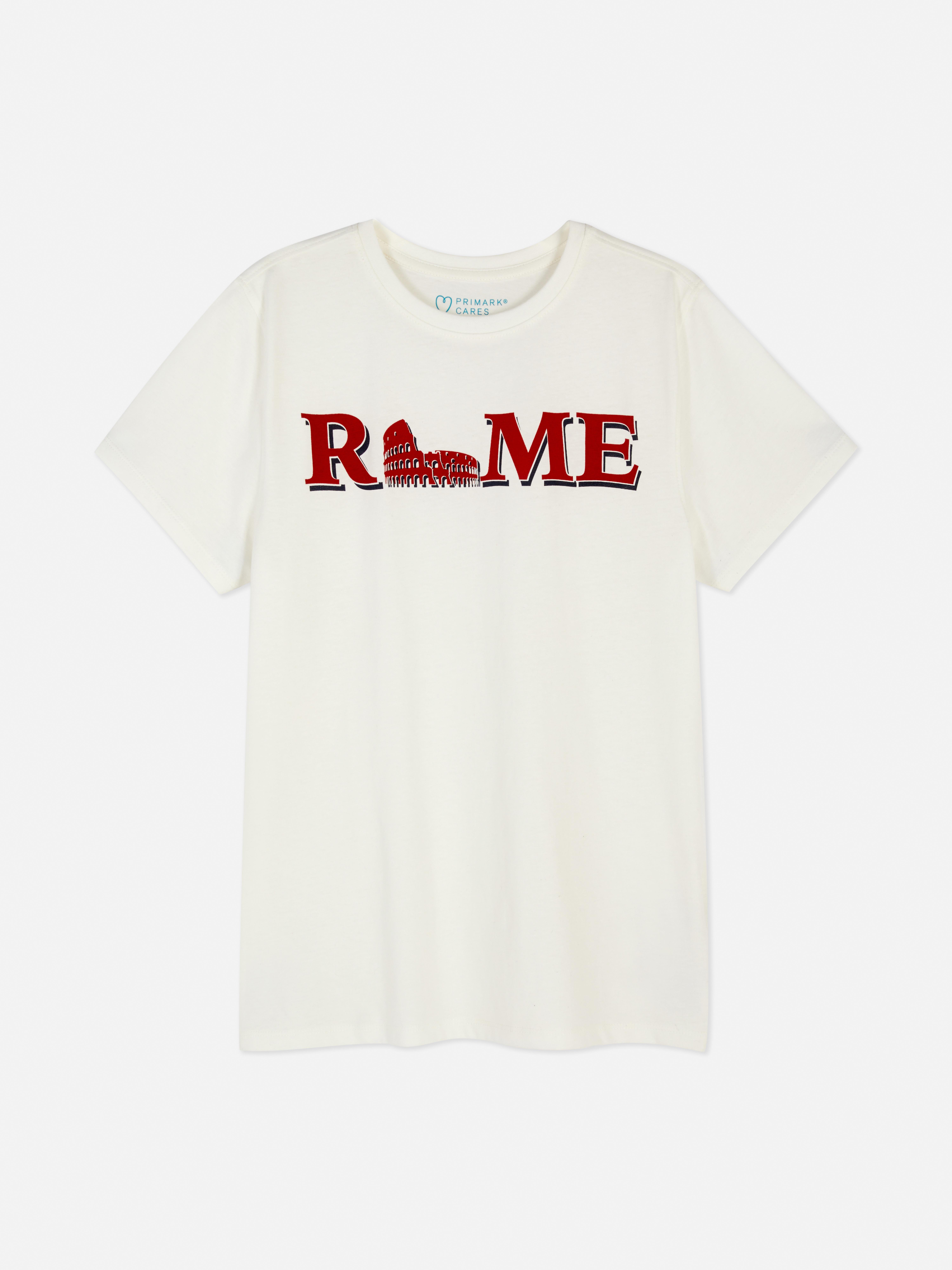 T-shirt con stampa Roma