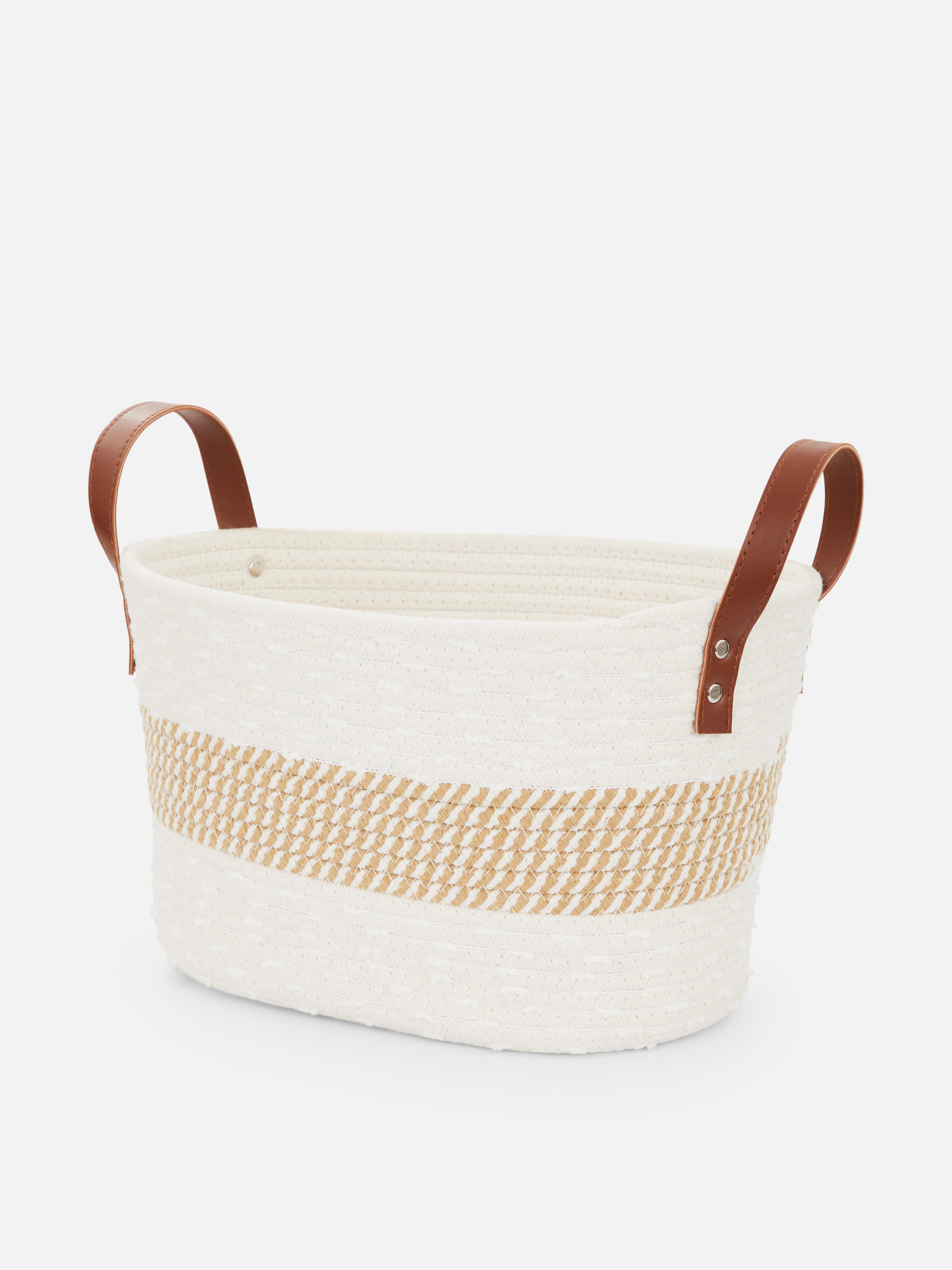 Rope Basket With Handle