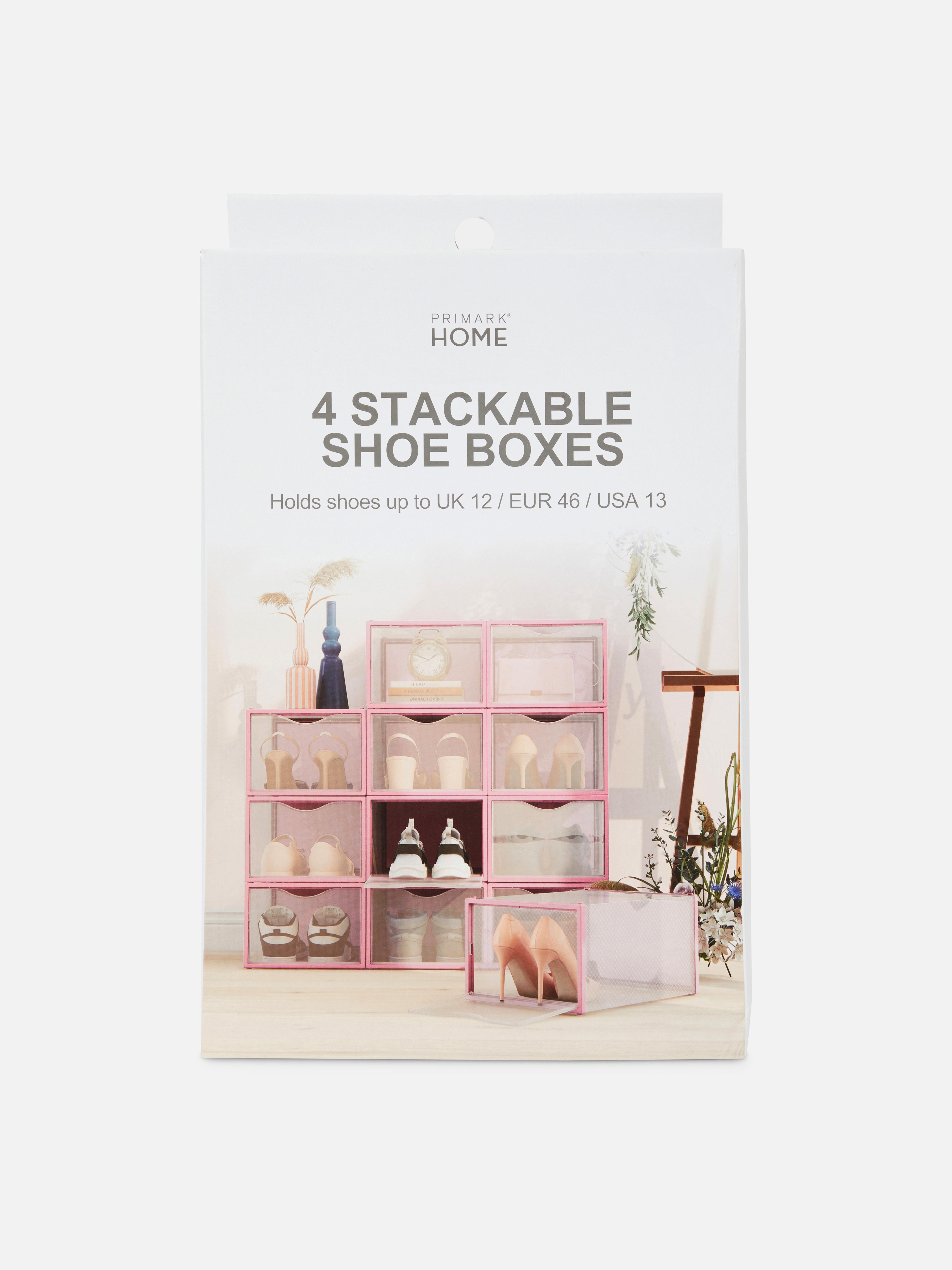 STACKERS, portagioie con scomparti di colore bianco con rifiniture in oro  rosa, edizione limitata , White, Mini : : Moda