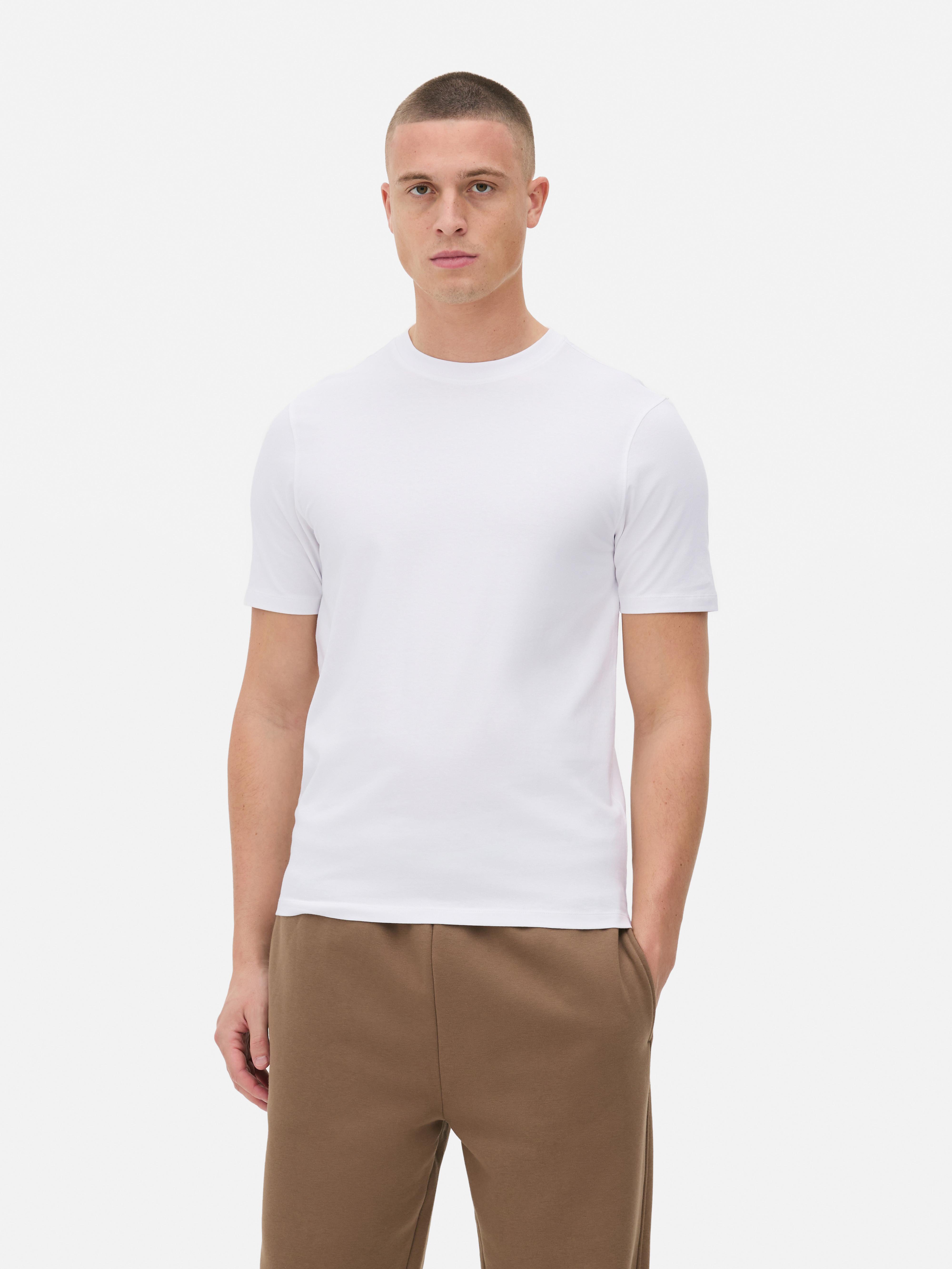 Mens White Slim Fit Tshirt Primark