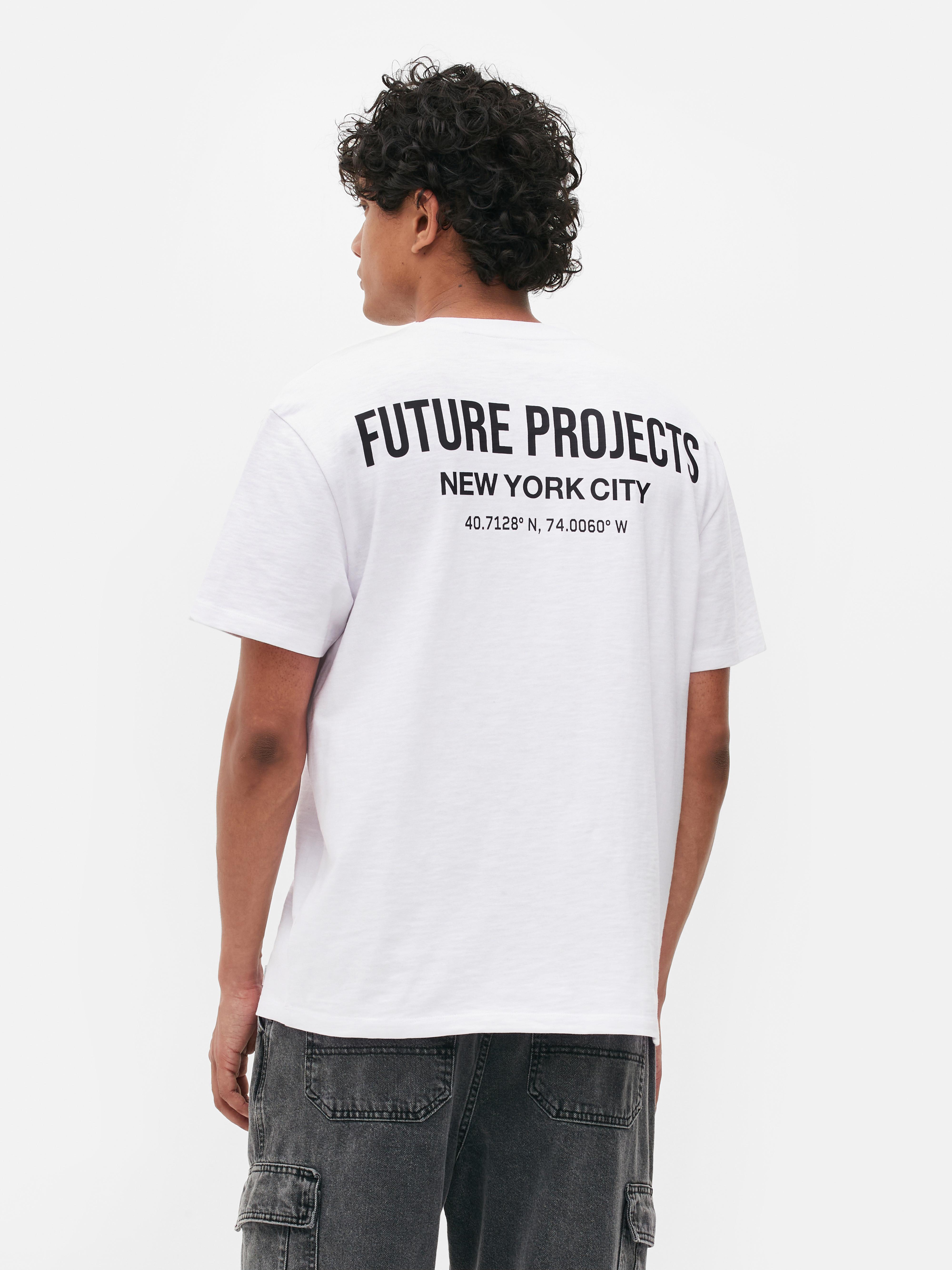 T-shirt z logo Future Projects - Biały - Męskie | Primark