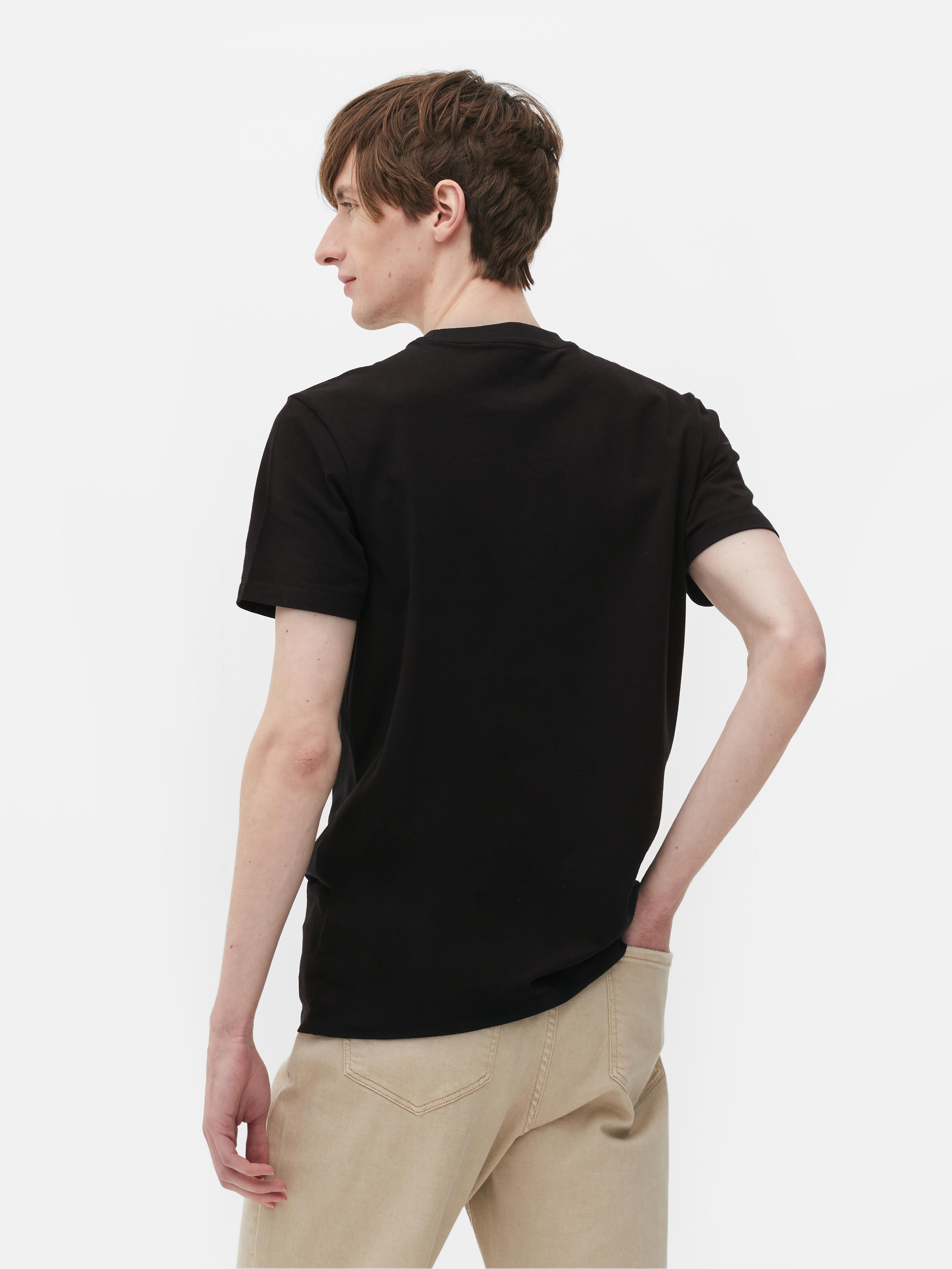 Mens Black Slim Fit T-shirt | Primark