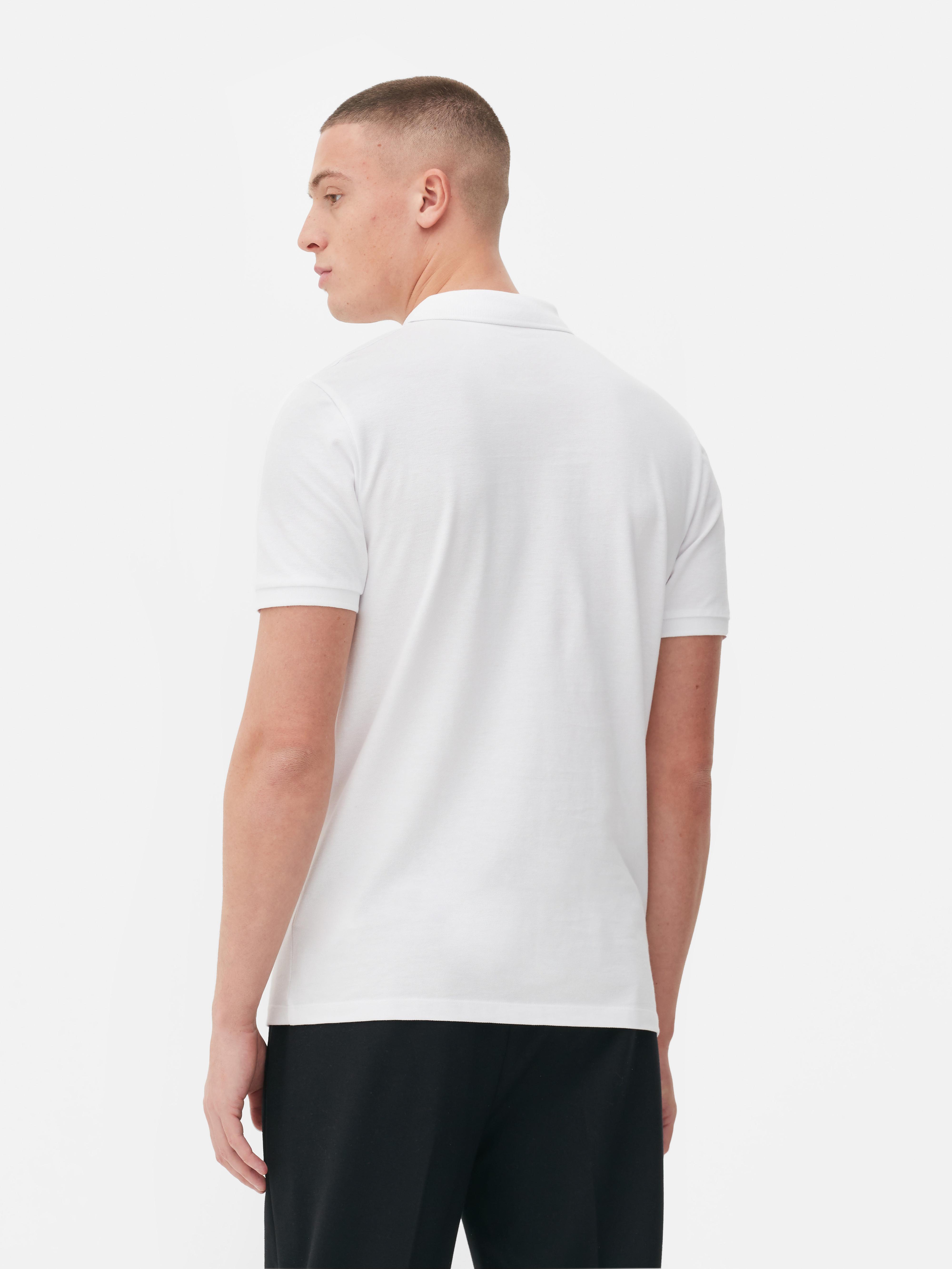 Polo de pique Blanco Hombre Primark