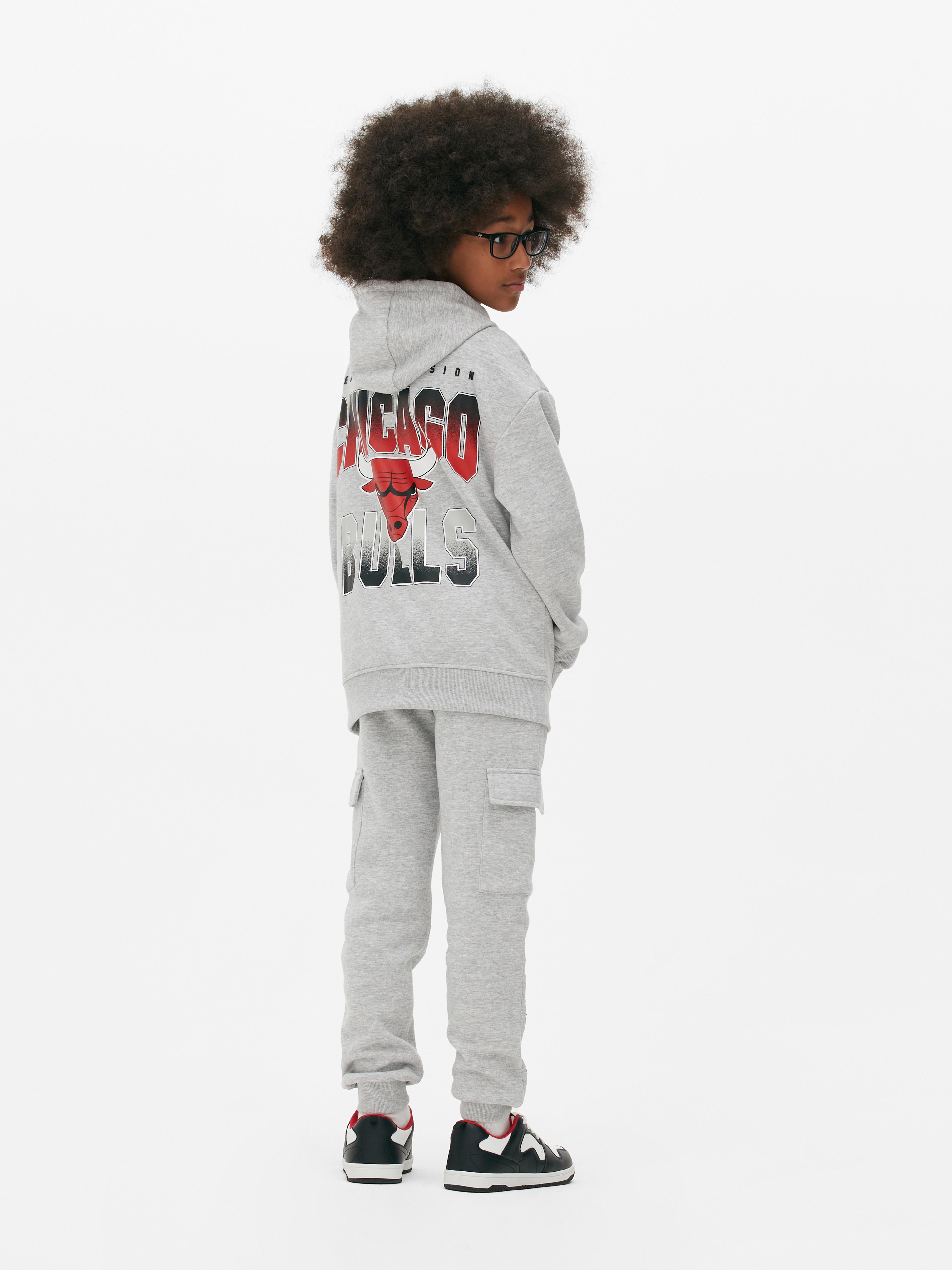 Boys Gray NBA Chicago Bulls Cargo Joggers | Primark