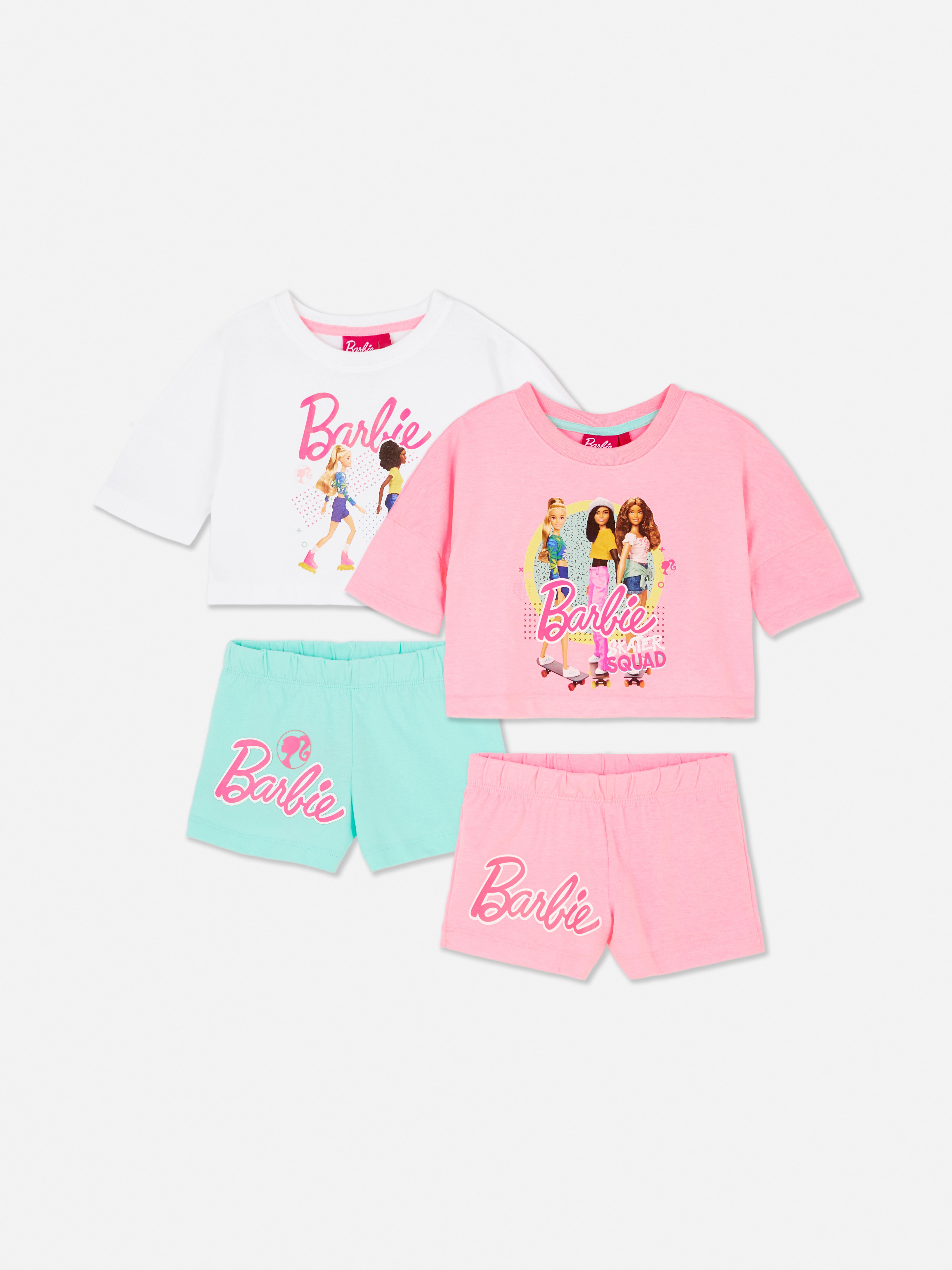2pk Barbie Graphic Pyjamas