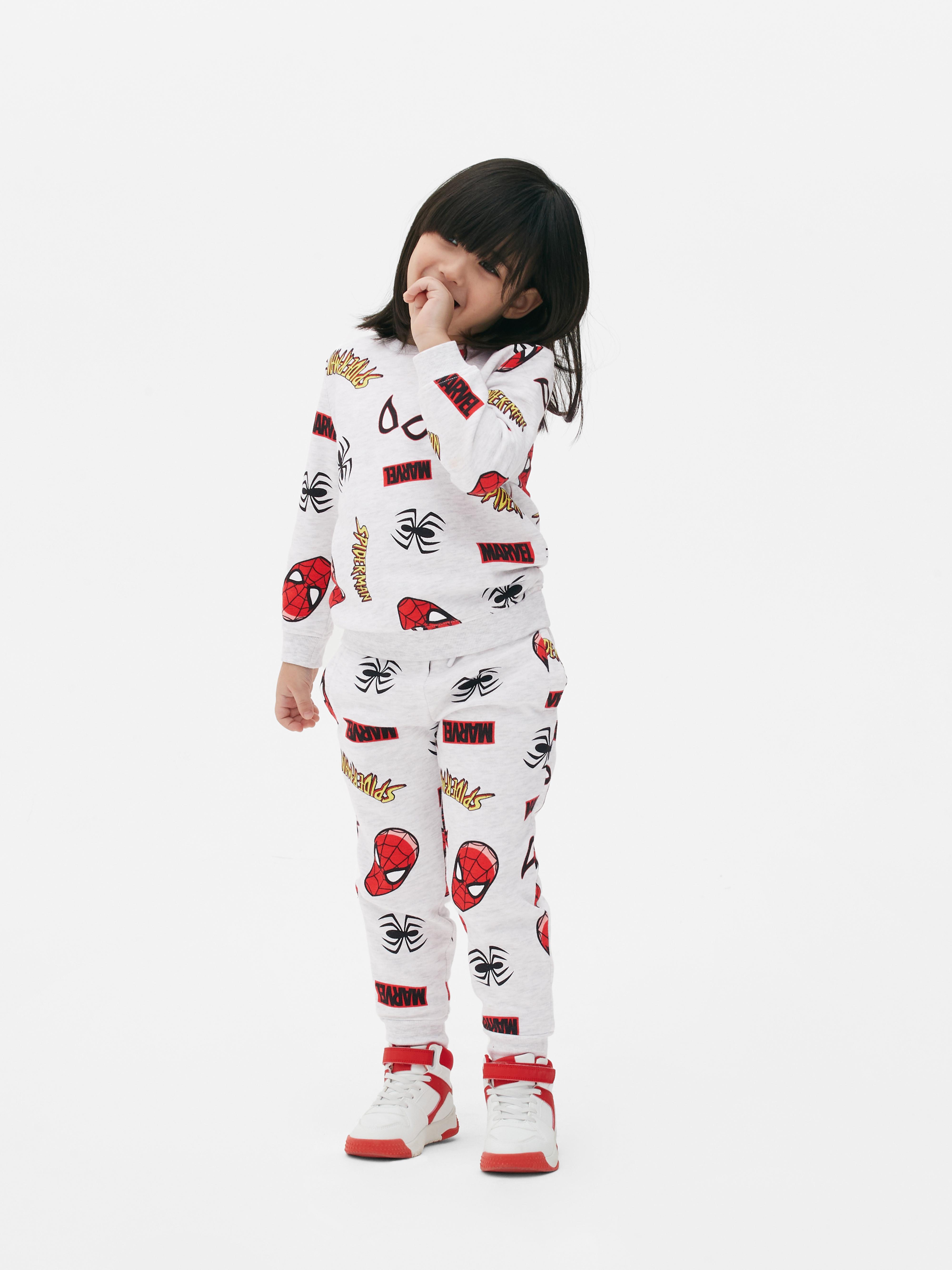 Girls Grey Marl Disney's Lilo & Stitch Printed Sweatshirt and Joggers Set