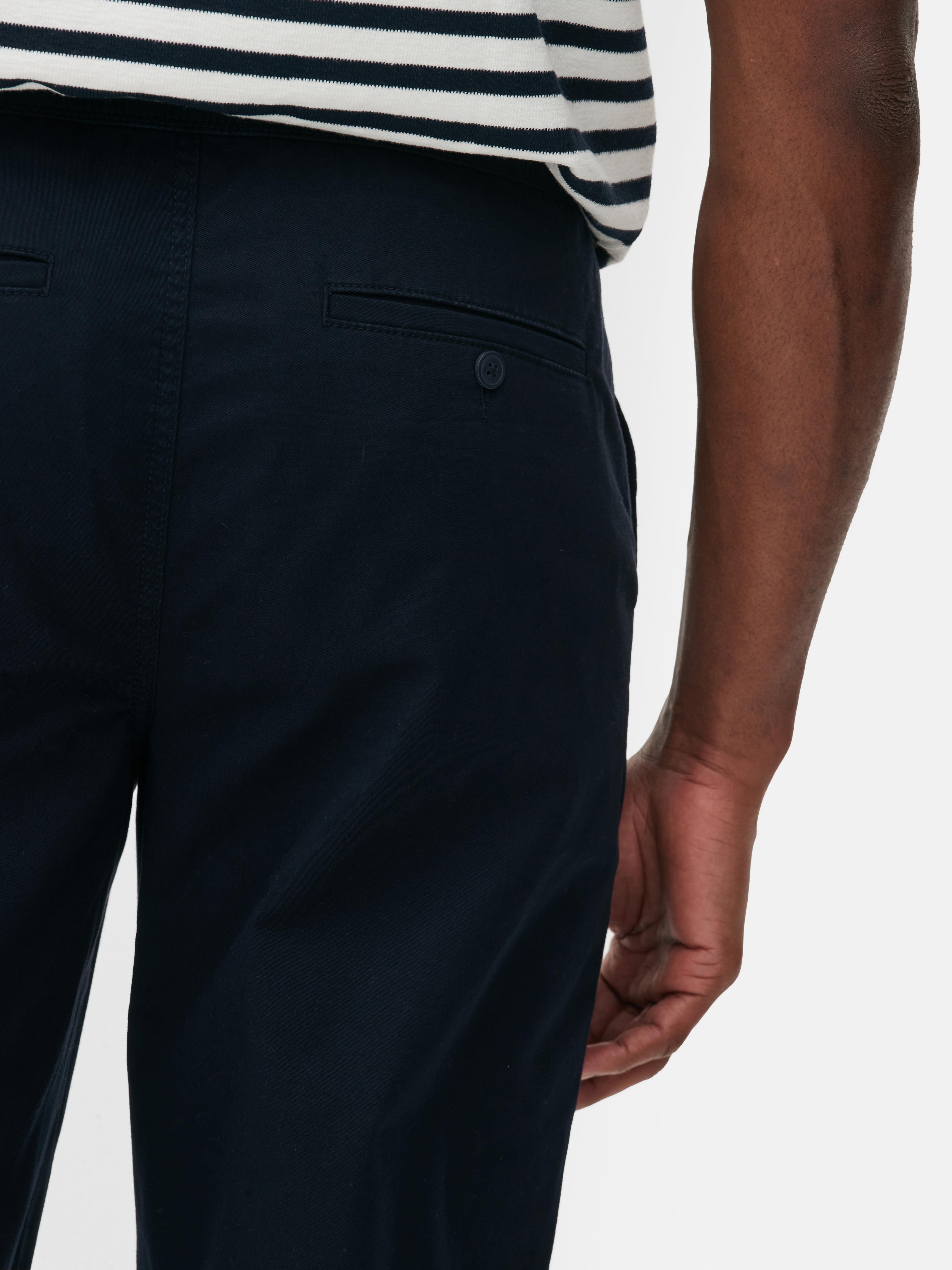 Mens Navy The Stronghold Straight Leg Chinos | Primark