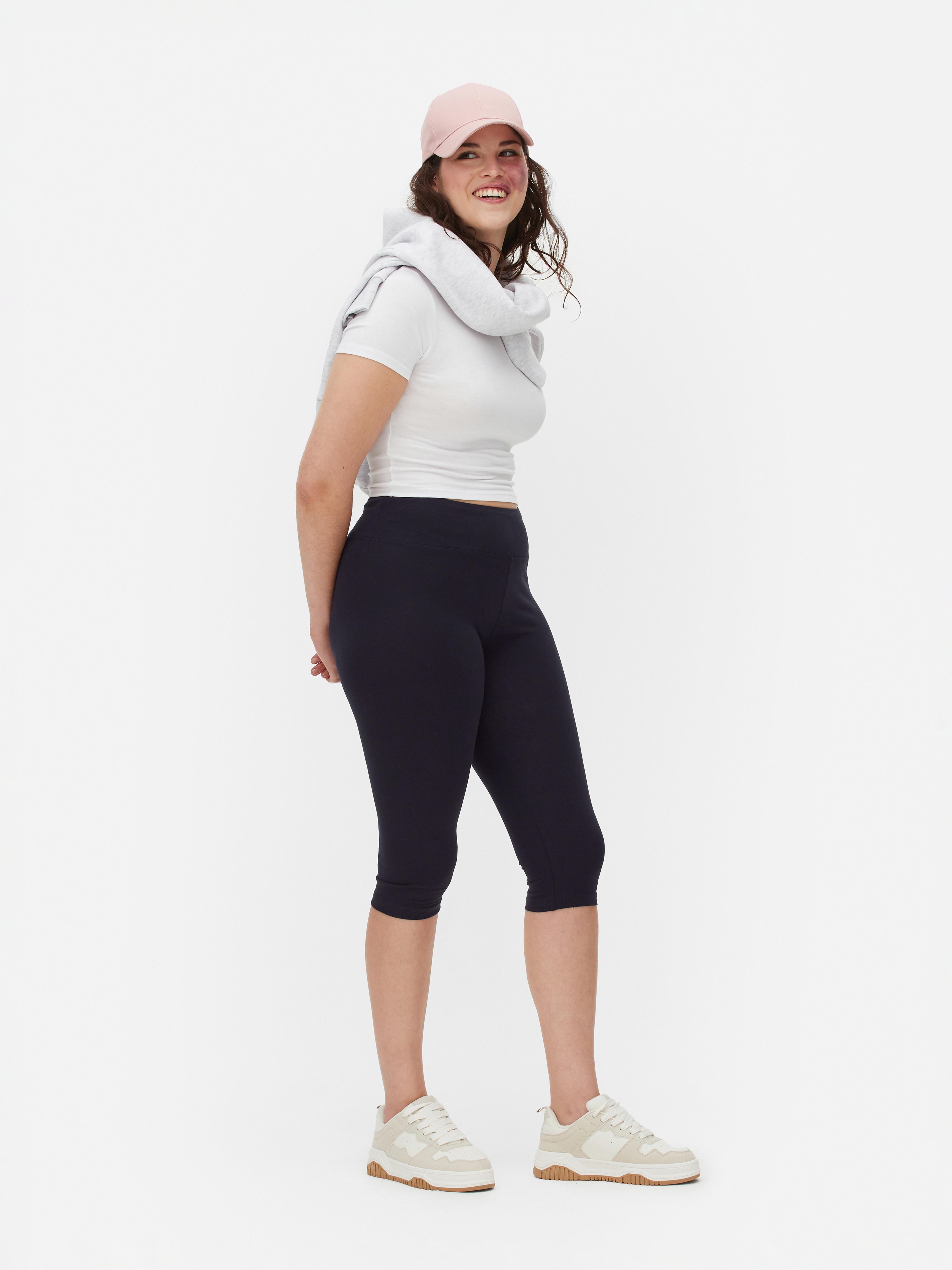 High-Waisted Capri Cropped Leggings