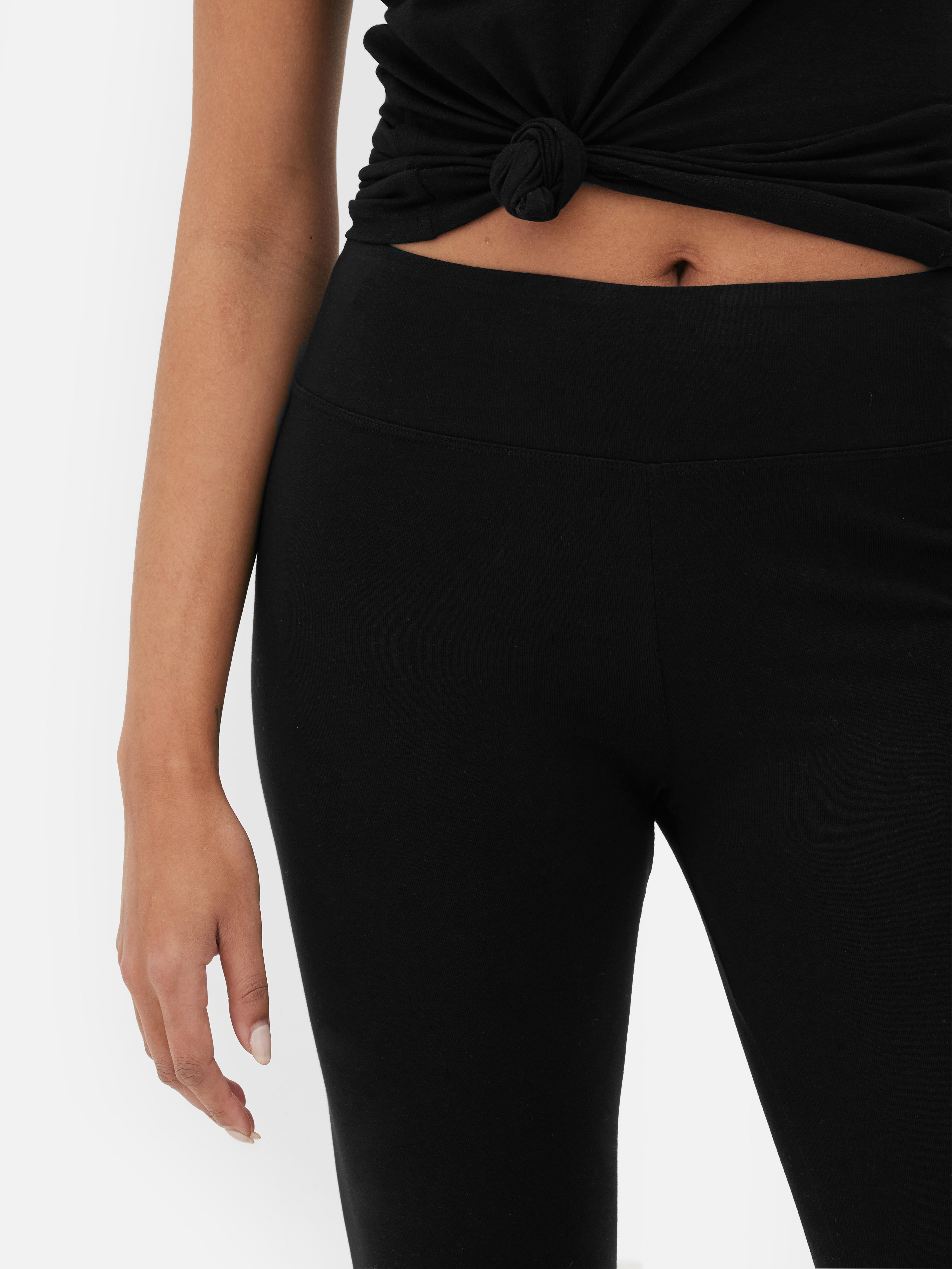 Neva Black Textured Capris