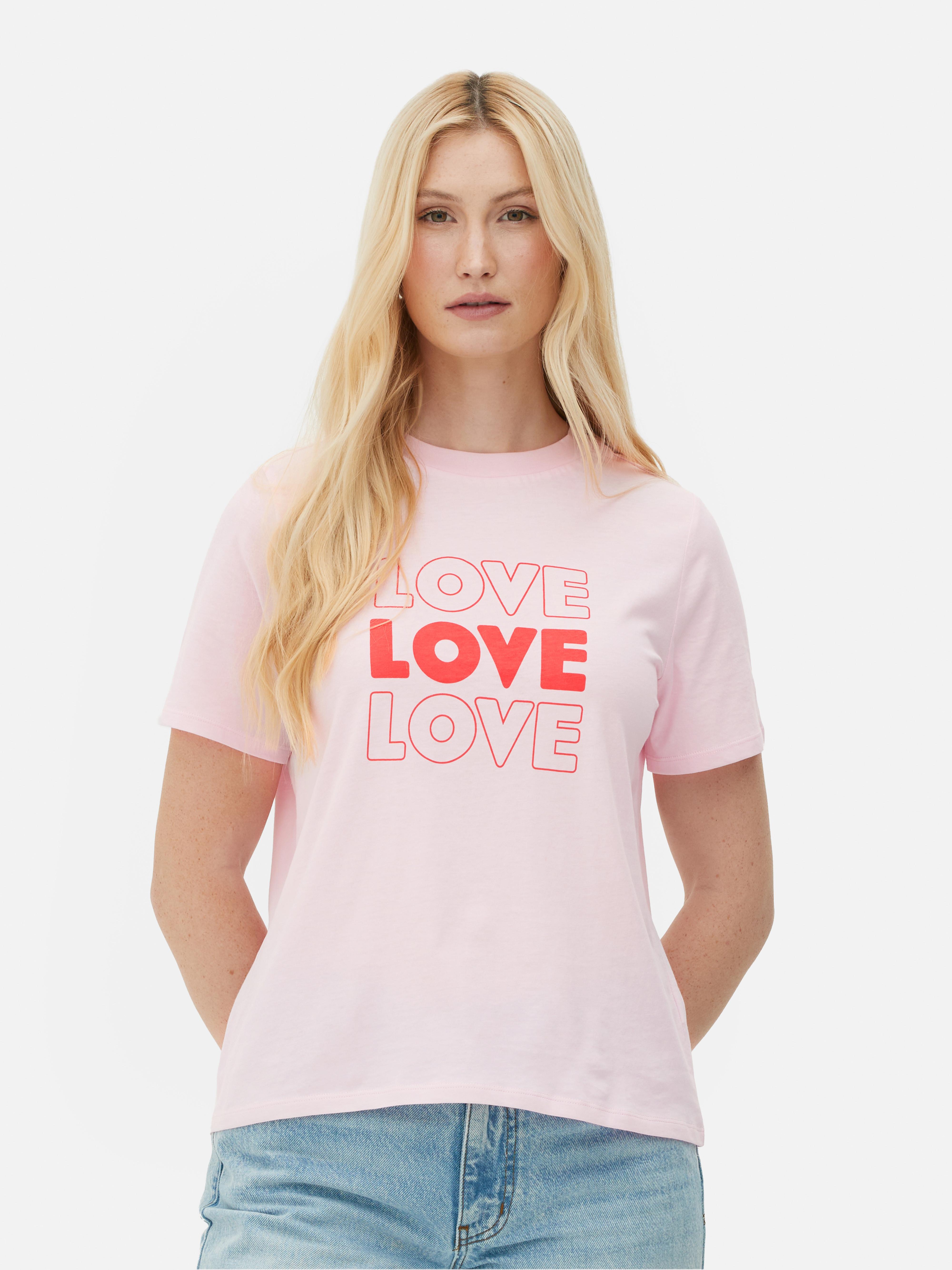 Primark pink sale t shirt