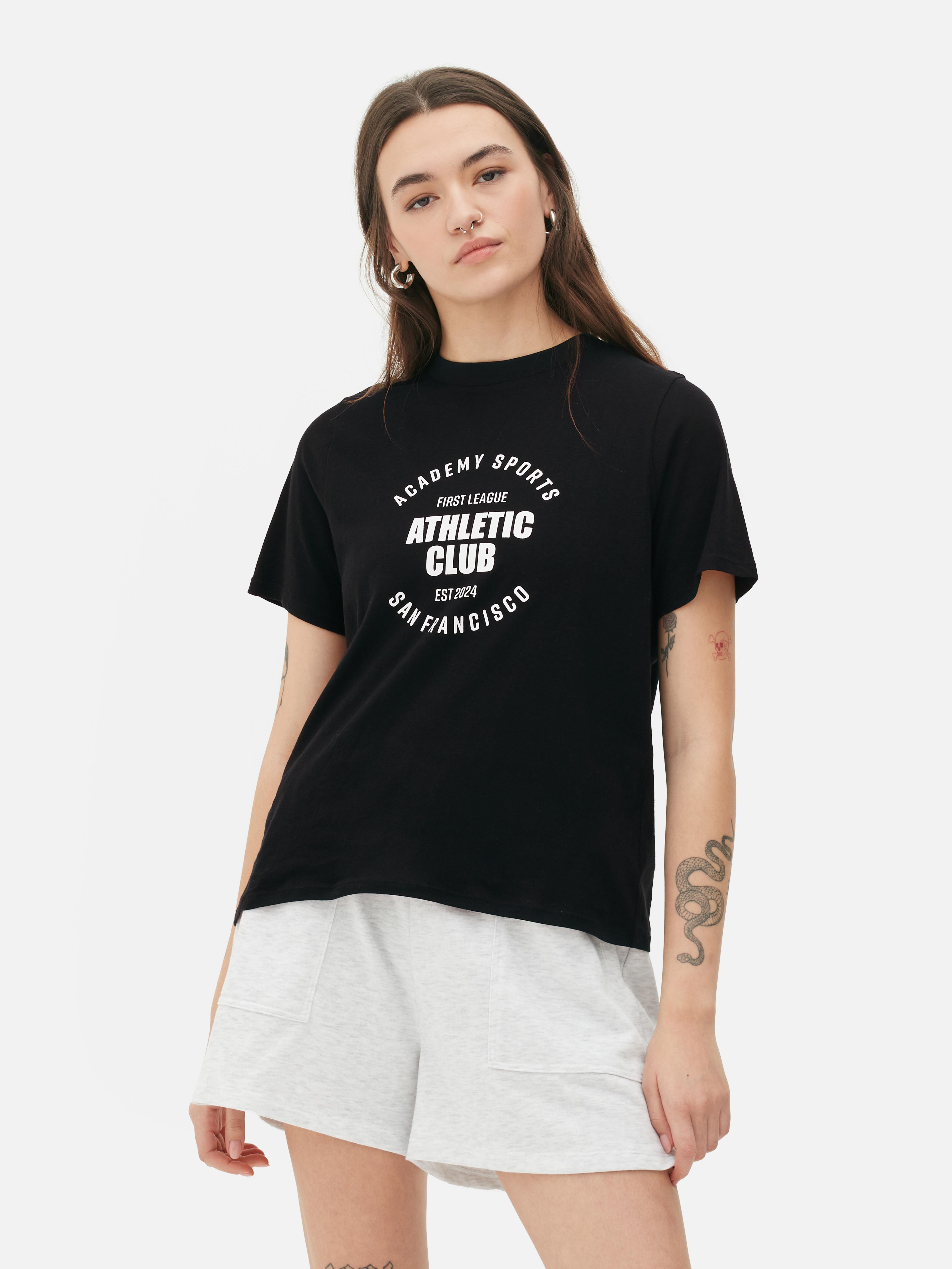 Women's Black 2 Graphic Cotton TShirt Primark