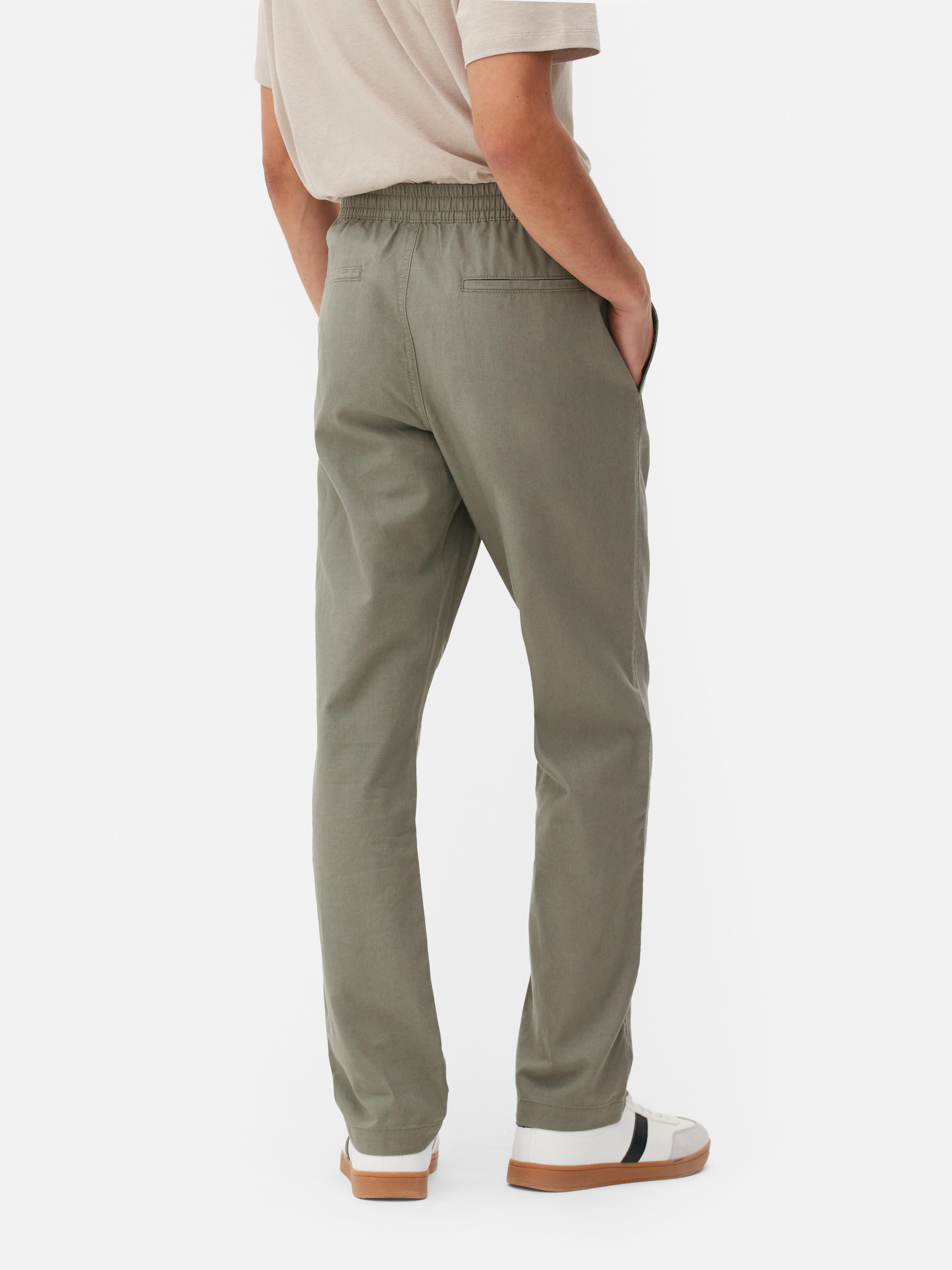 Elastic waist trousers Color green - RESERVED - 2460M-77X