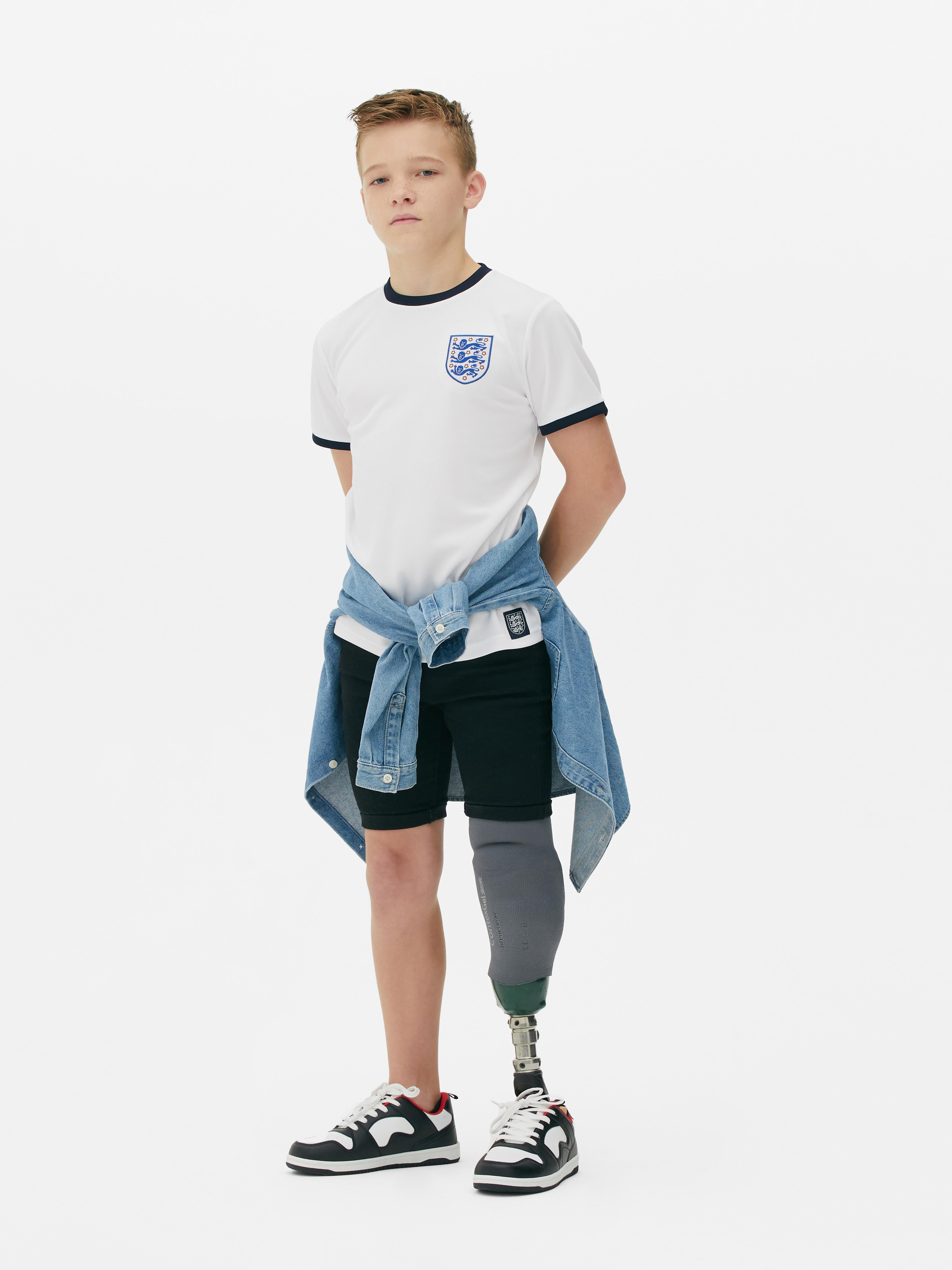 Older Boy England Ringer Short Sleeve T-Shirt