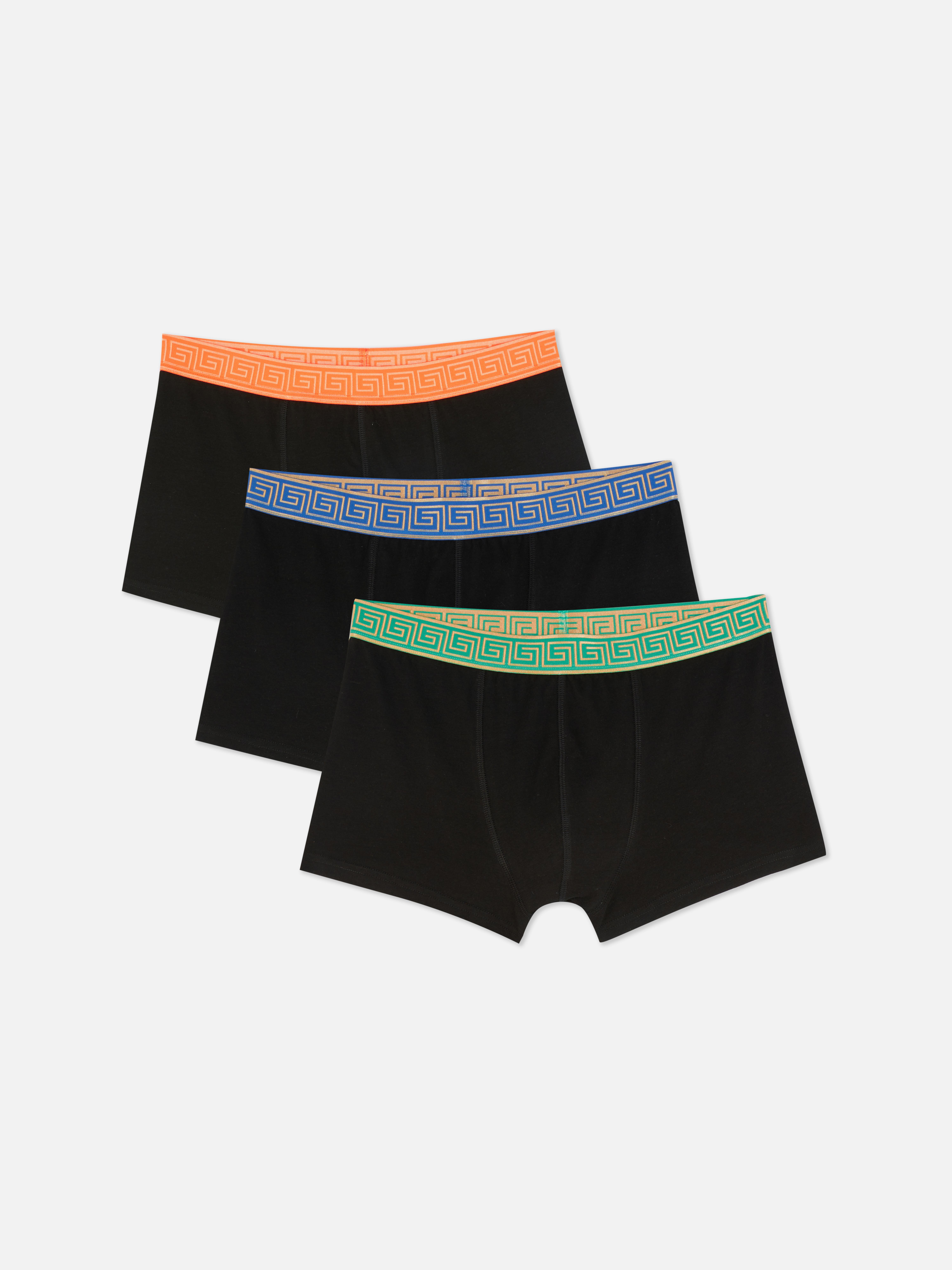 Lot de 3 boxers à motif géométrique coloré