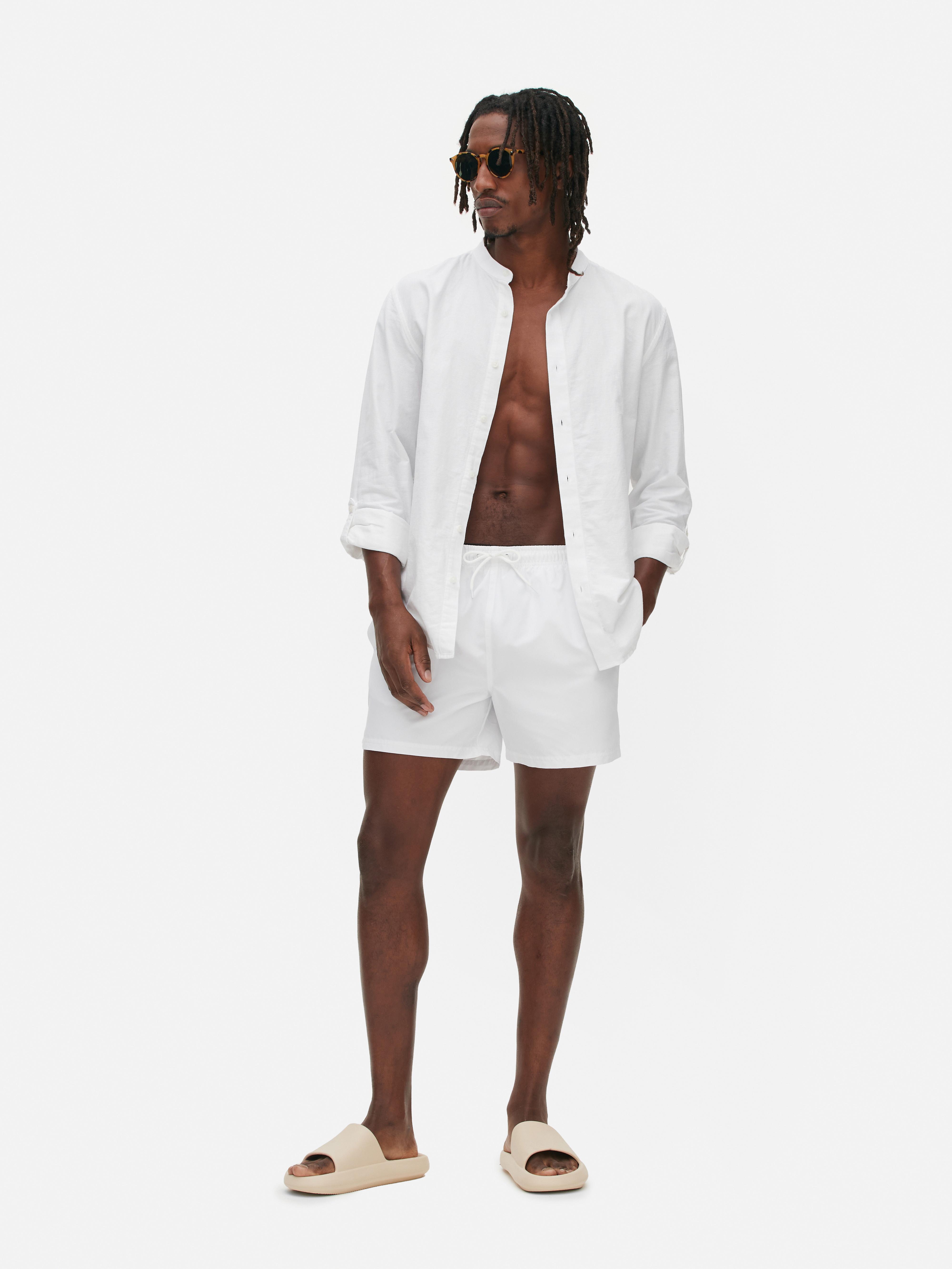 Mens White Essential Swim Shorts | Primark