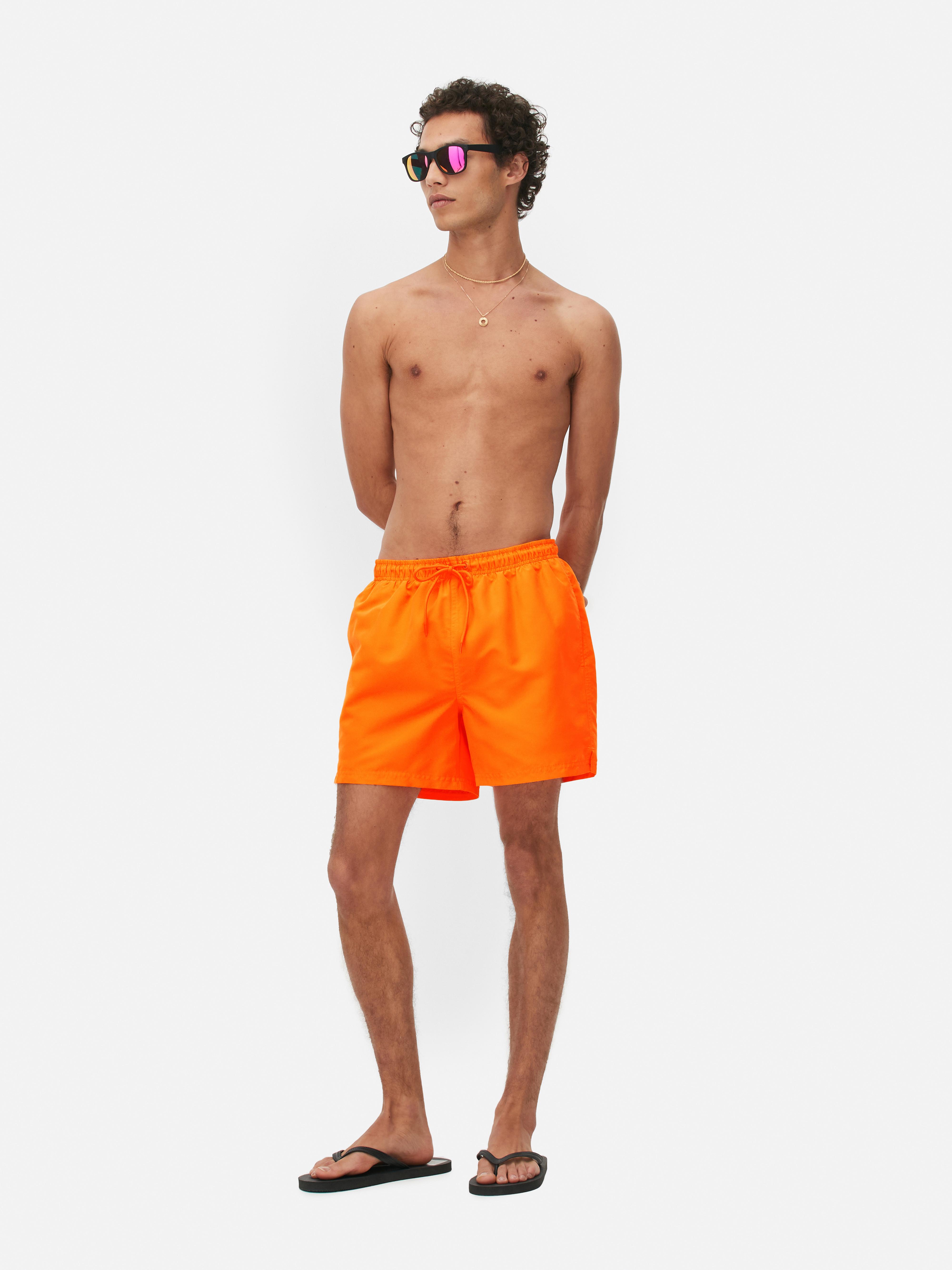 Short de bain discount orange