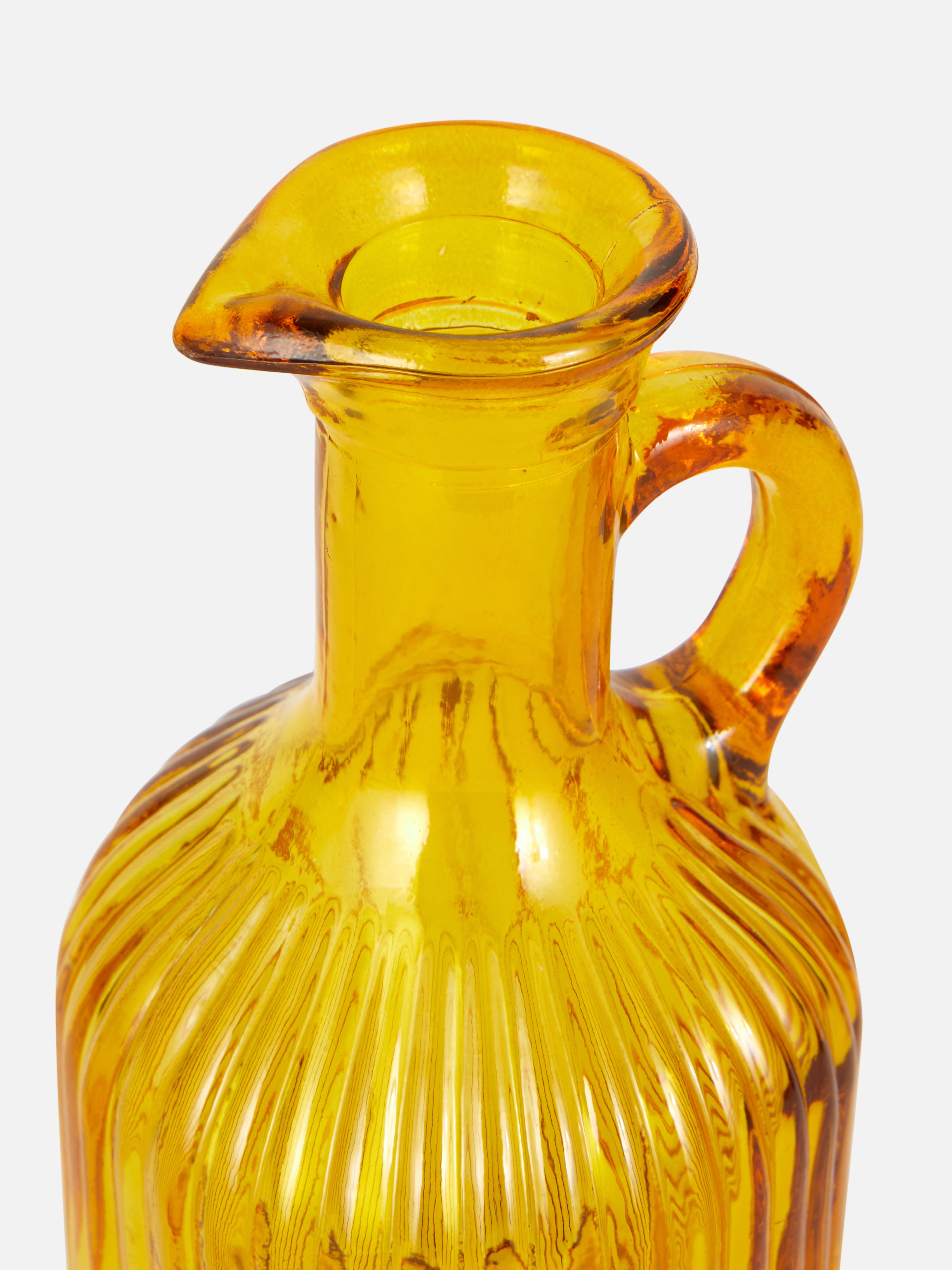 Oliera in vetro scanalata