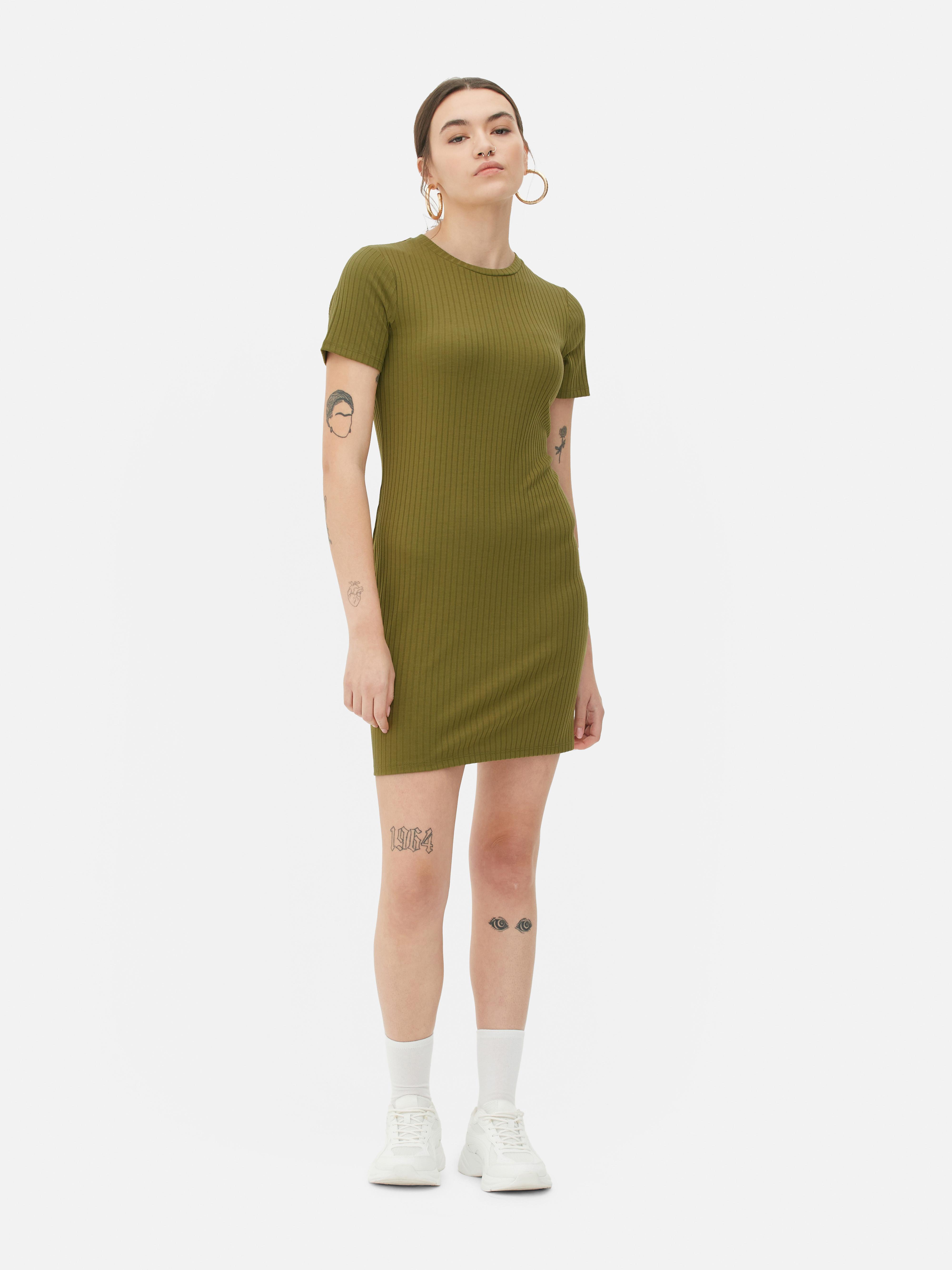 Ribbed Mini Polo Dress | Primark