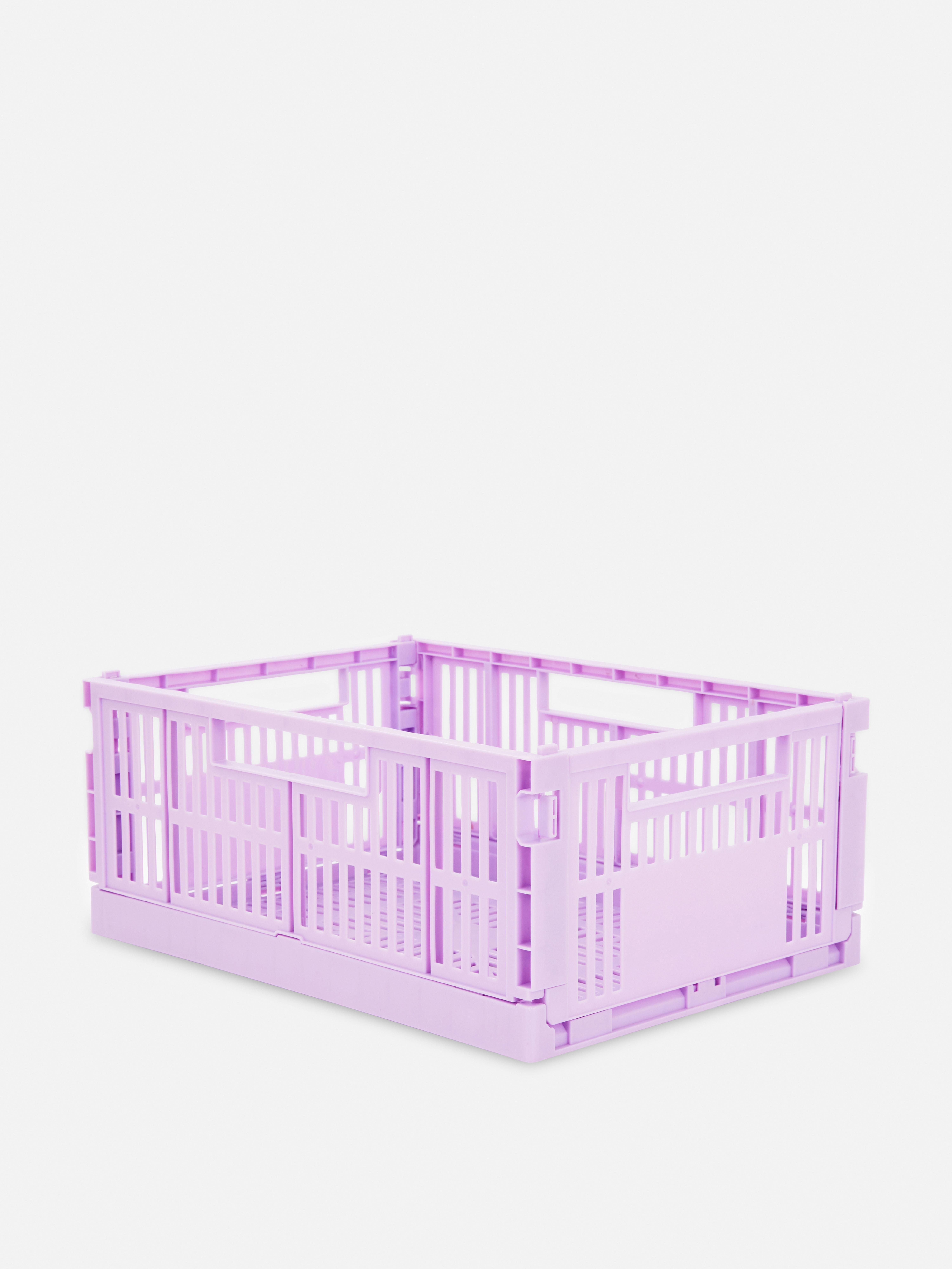 Caisse de rangement pliable en plastique violet Roodoudou - Le