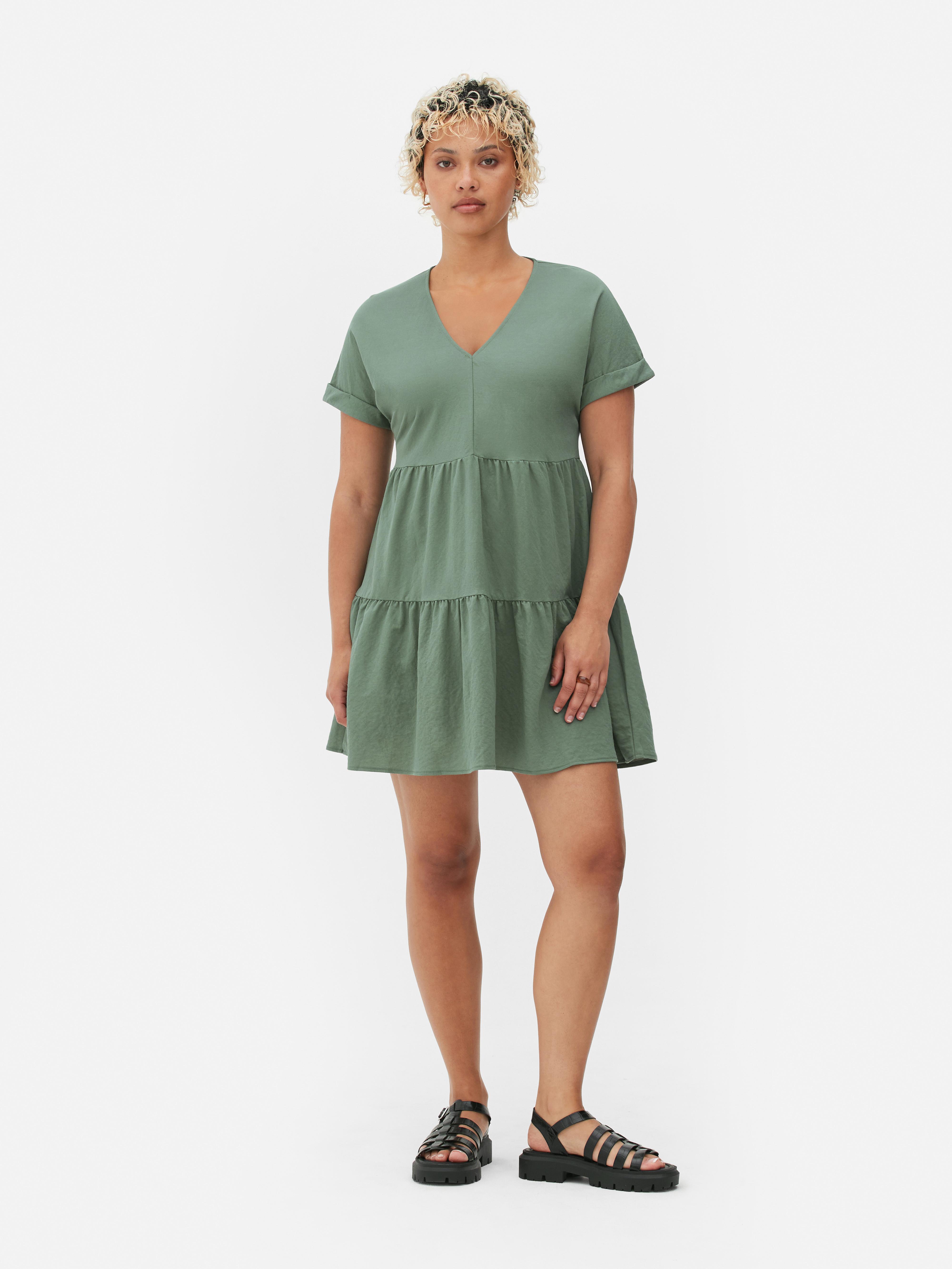 Primark shop green dress