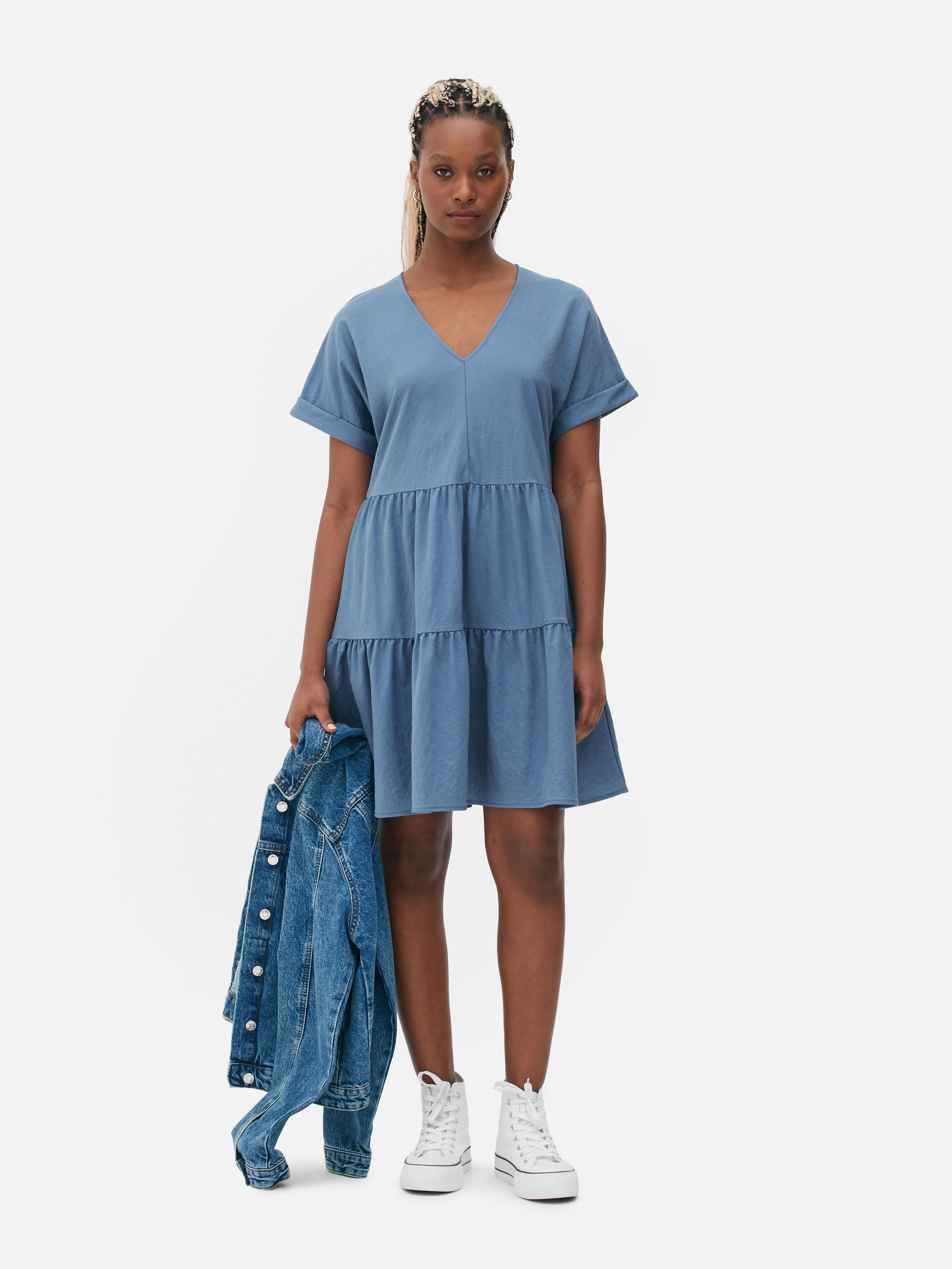 Grey smock cheap dress