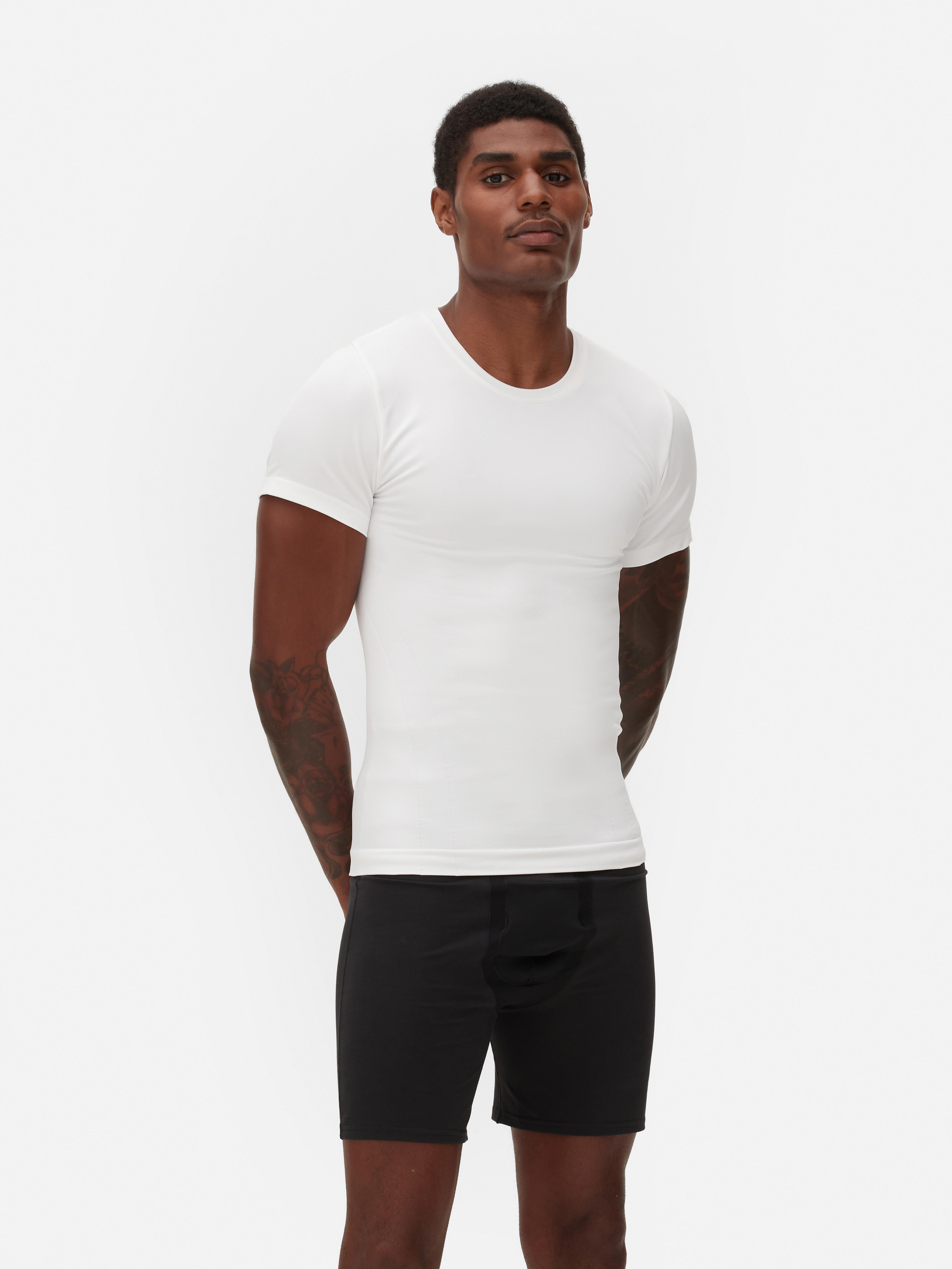 T shirt gainant ras du cou Blanc Homme Primark