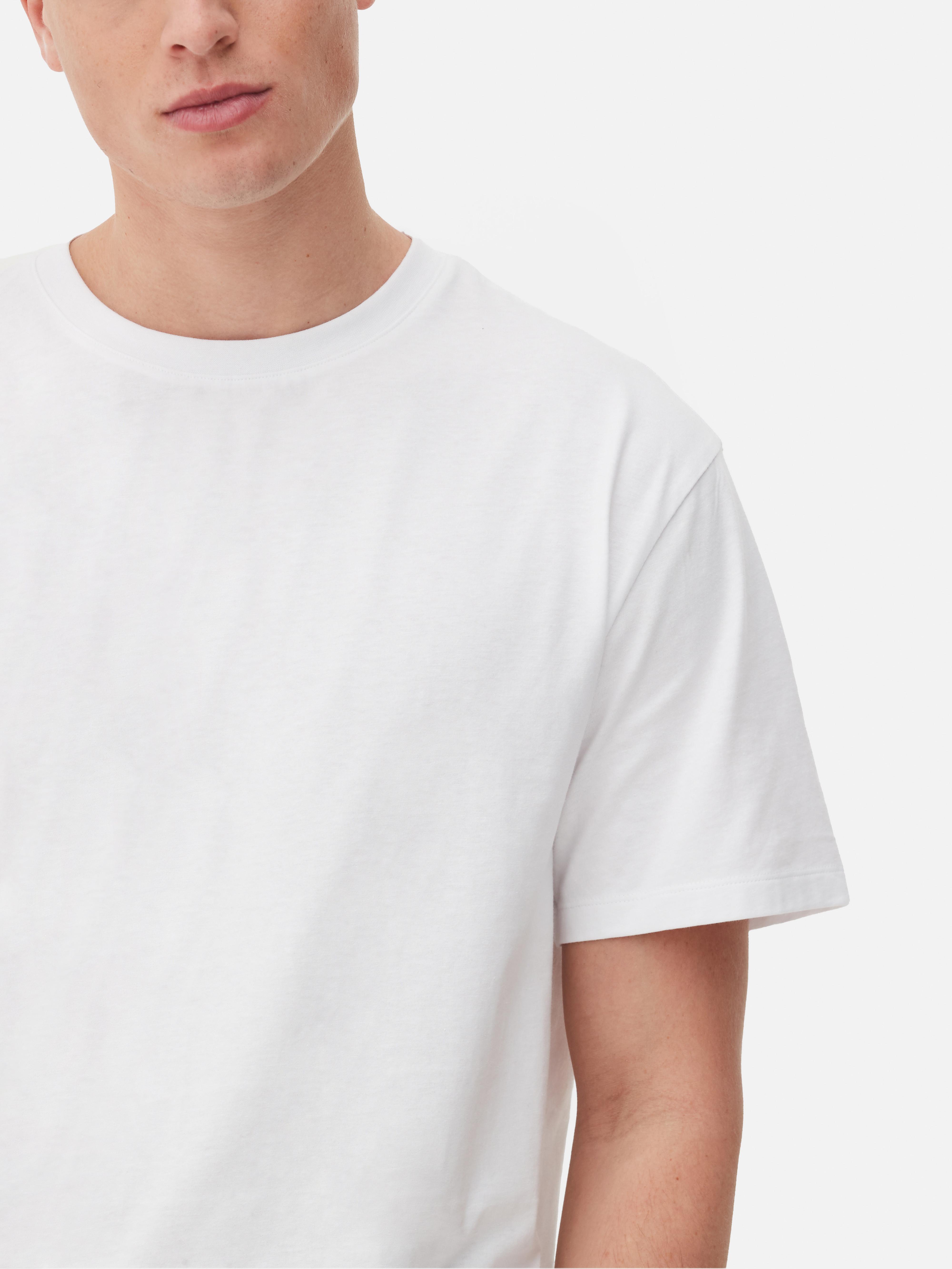 Mens White Relaxed Fit T-shirt