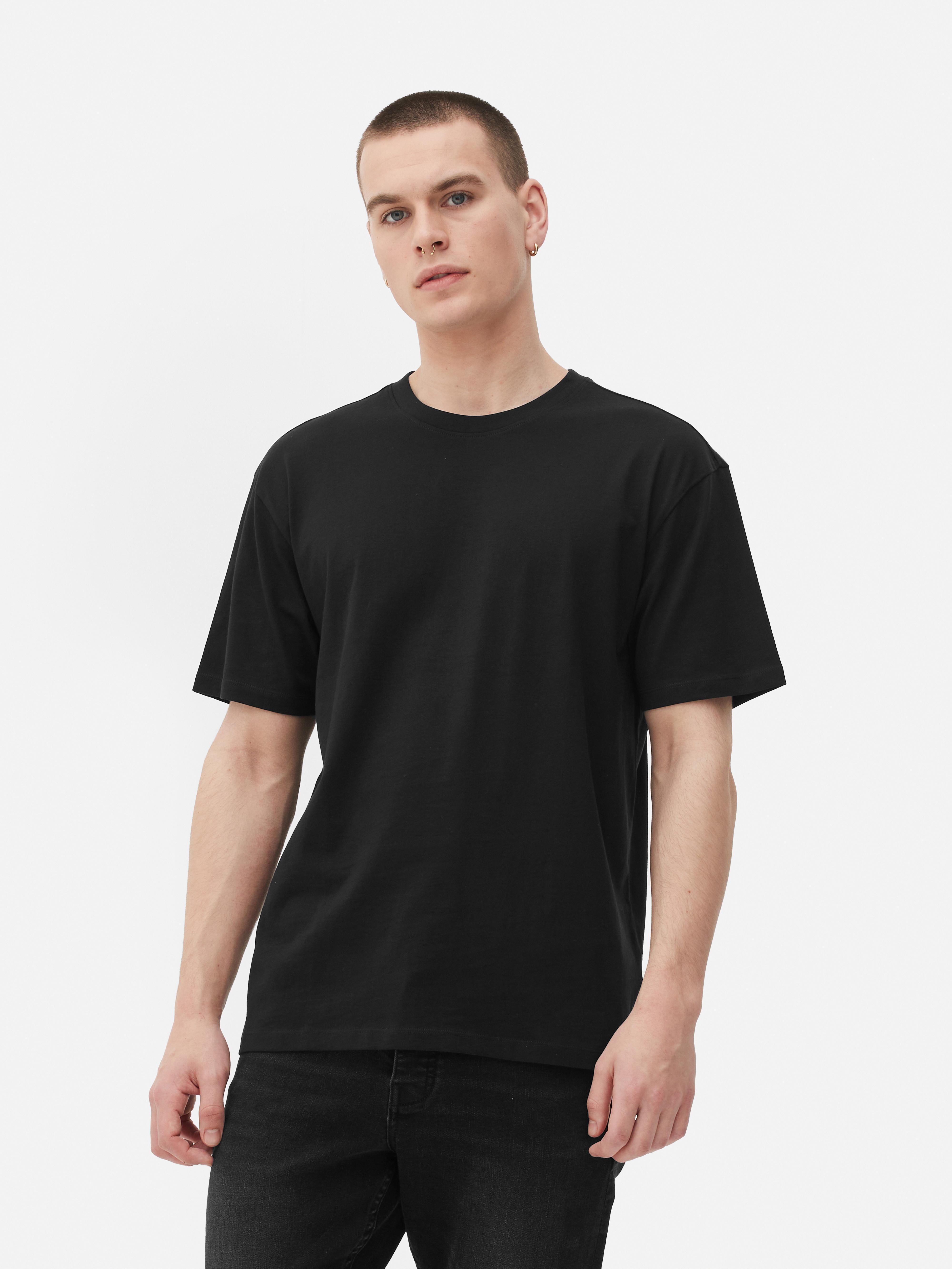 Mens Black Relaxed Fit T-shirt | Primark