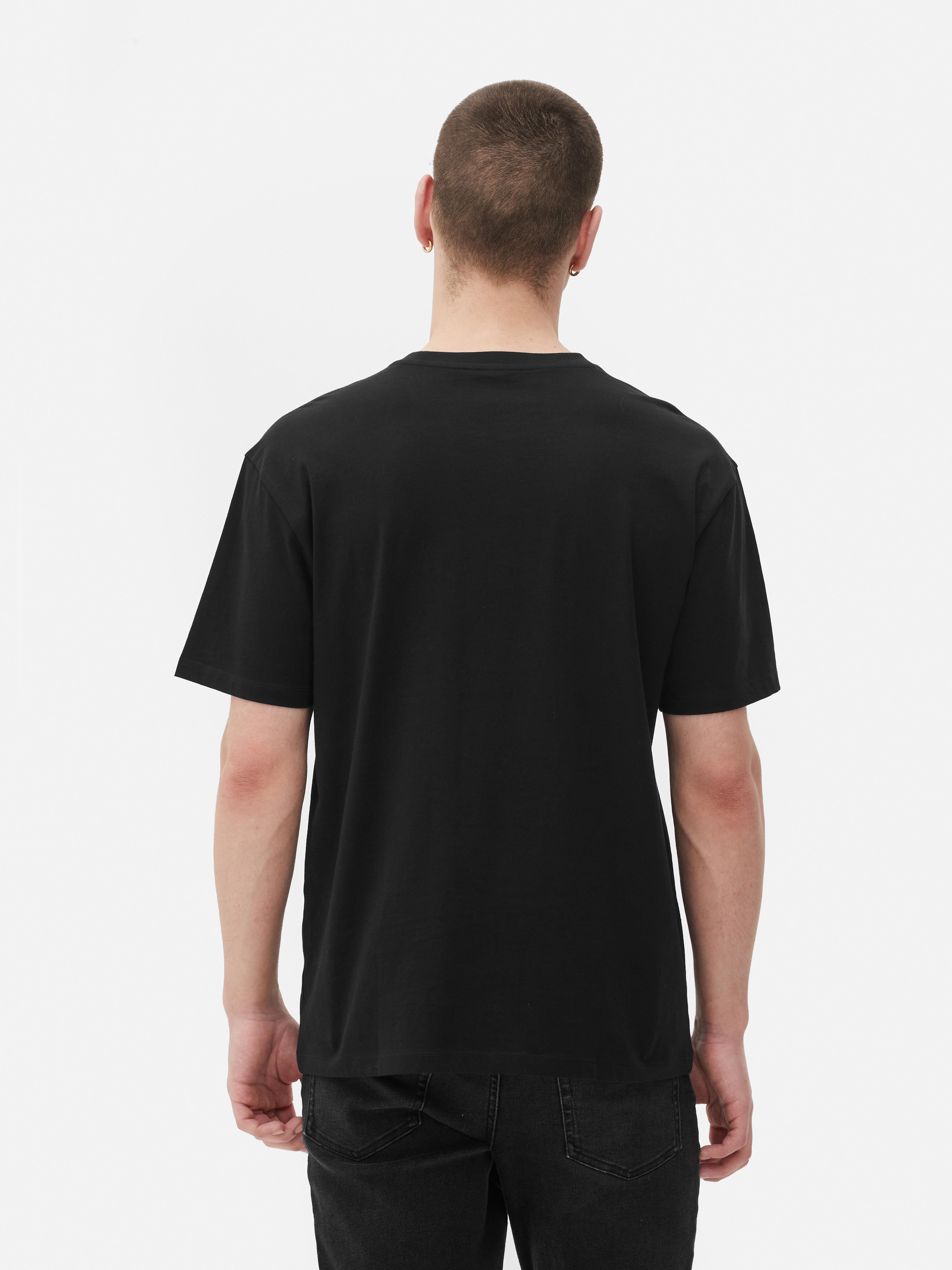 Mens Black Relaxed Fit T-shirt | Primark