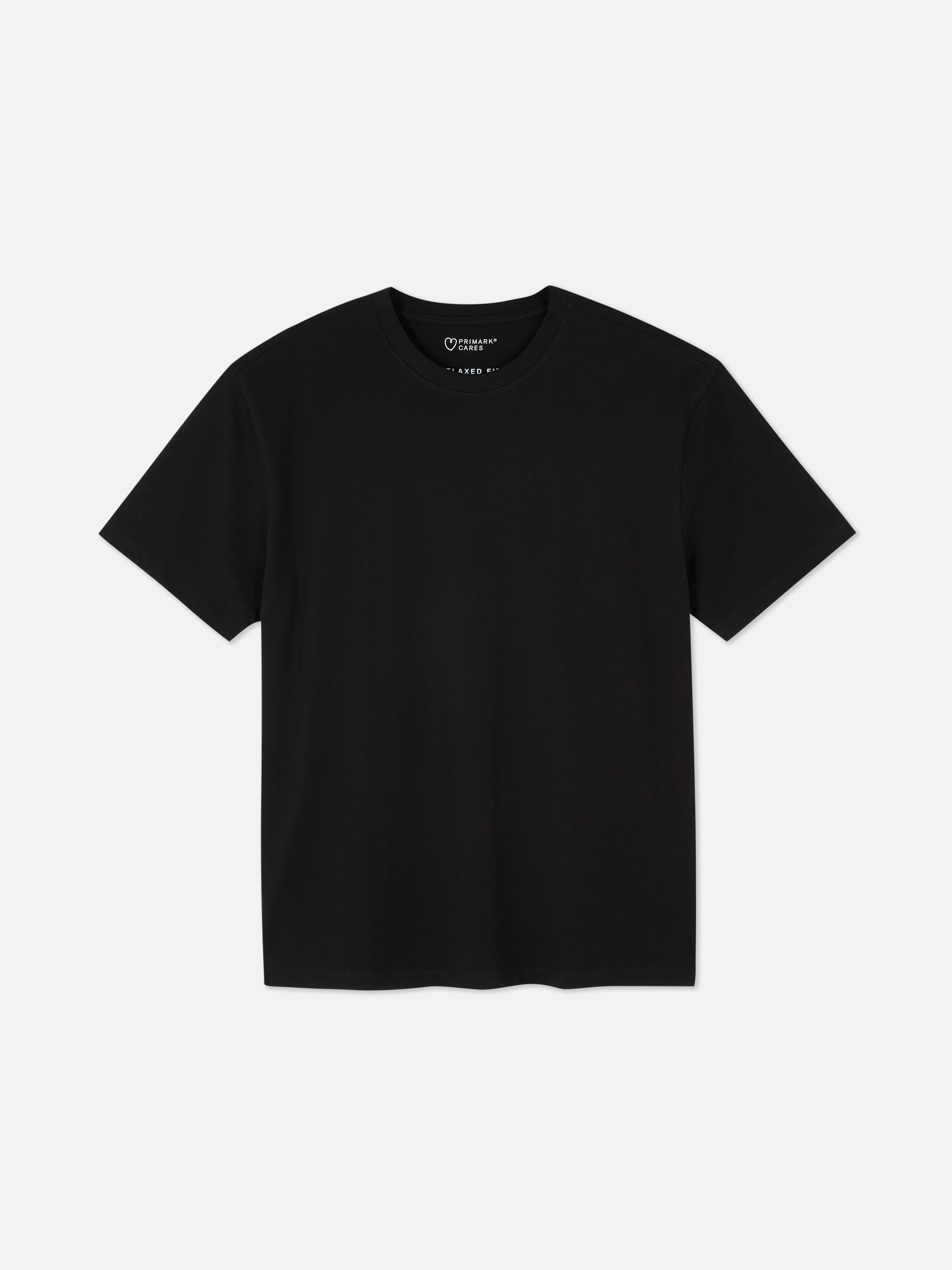 Mens Black Relaxed Fit T-shirt | Primark