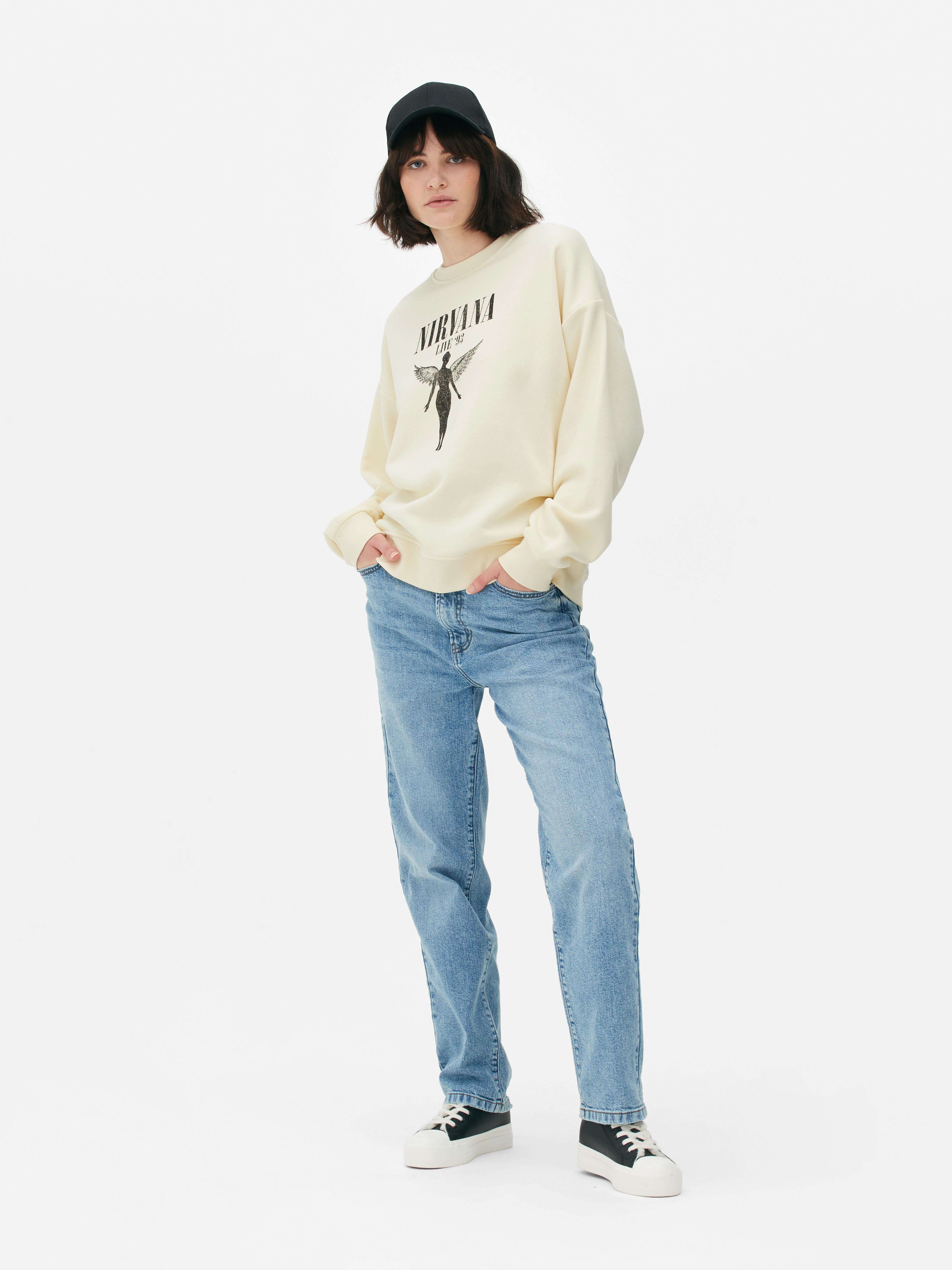 Sweat shirt Nirvana coupe d contract e Primark