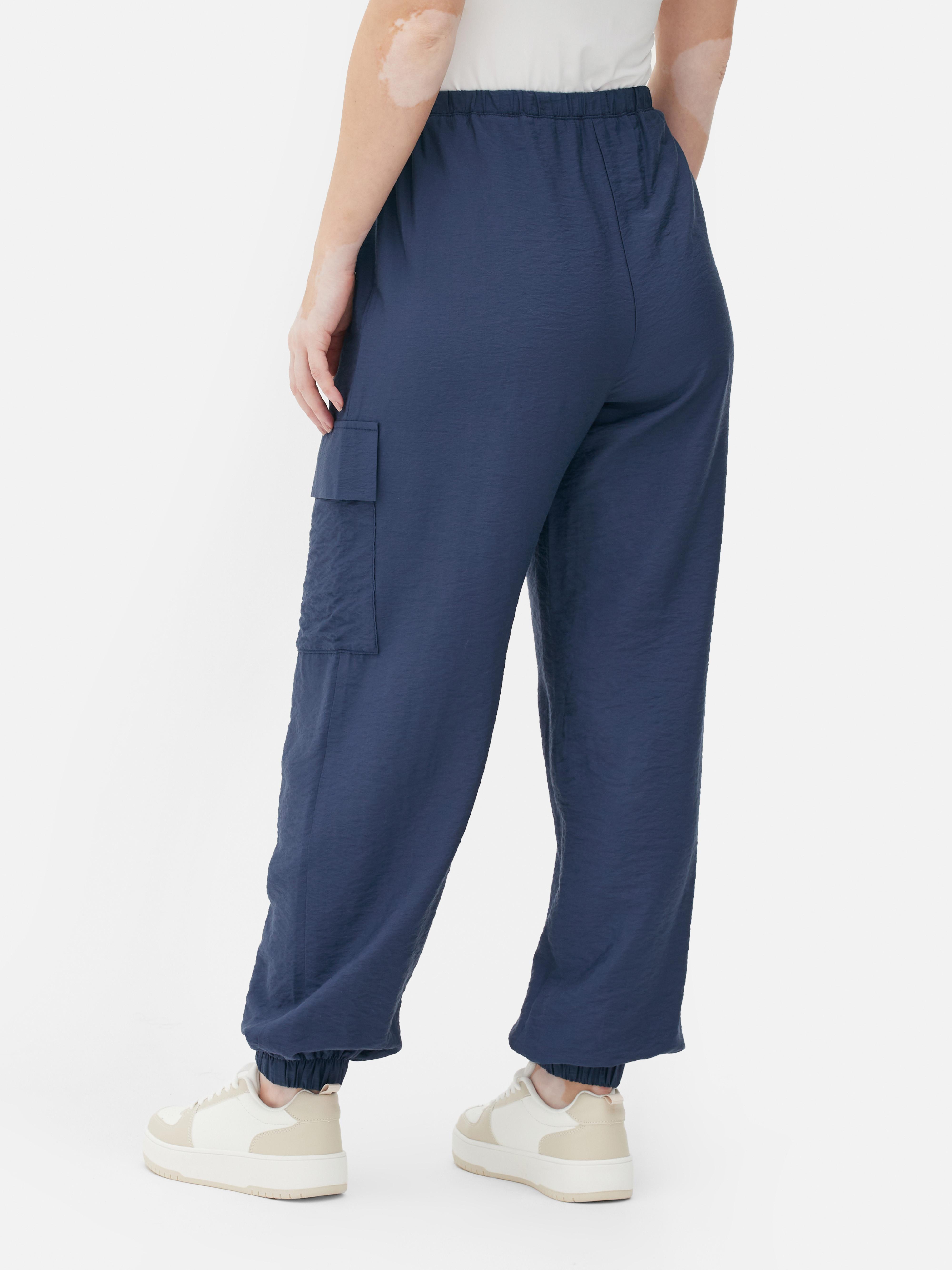 Women's Blue Relaxed Fit Cargo Pants | Primark