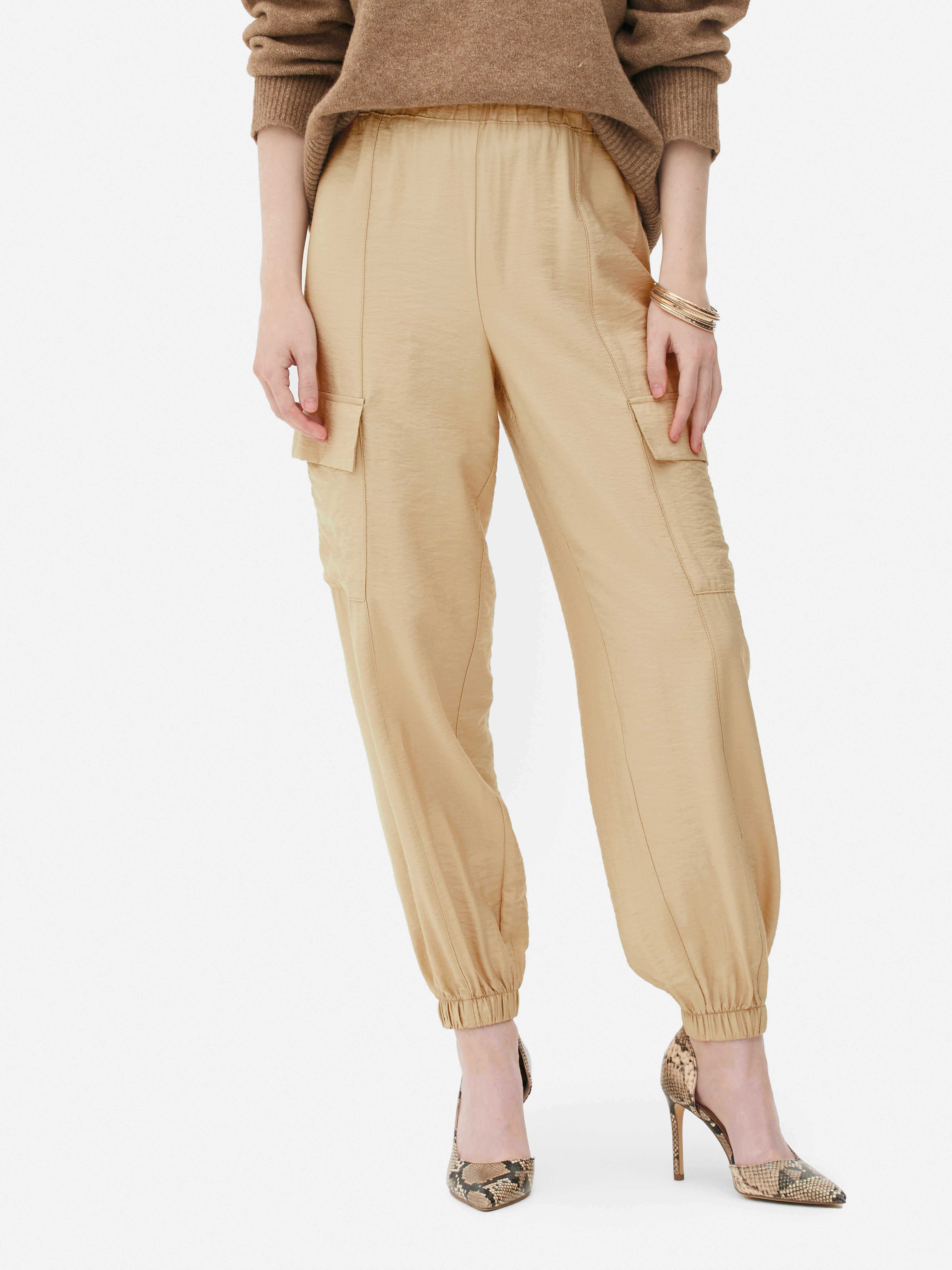 Women's Taupe Relaxed Fit Cargo Pants Primark