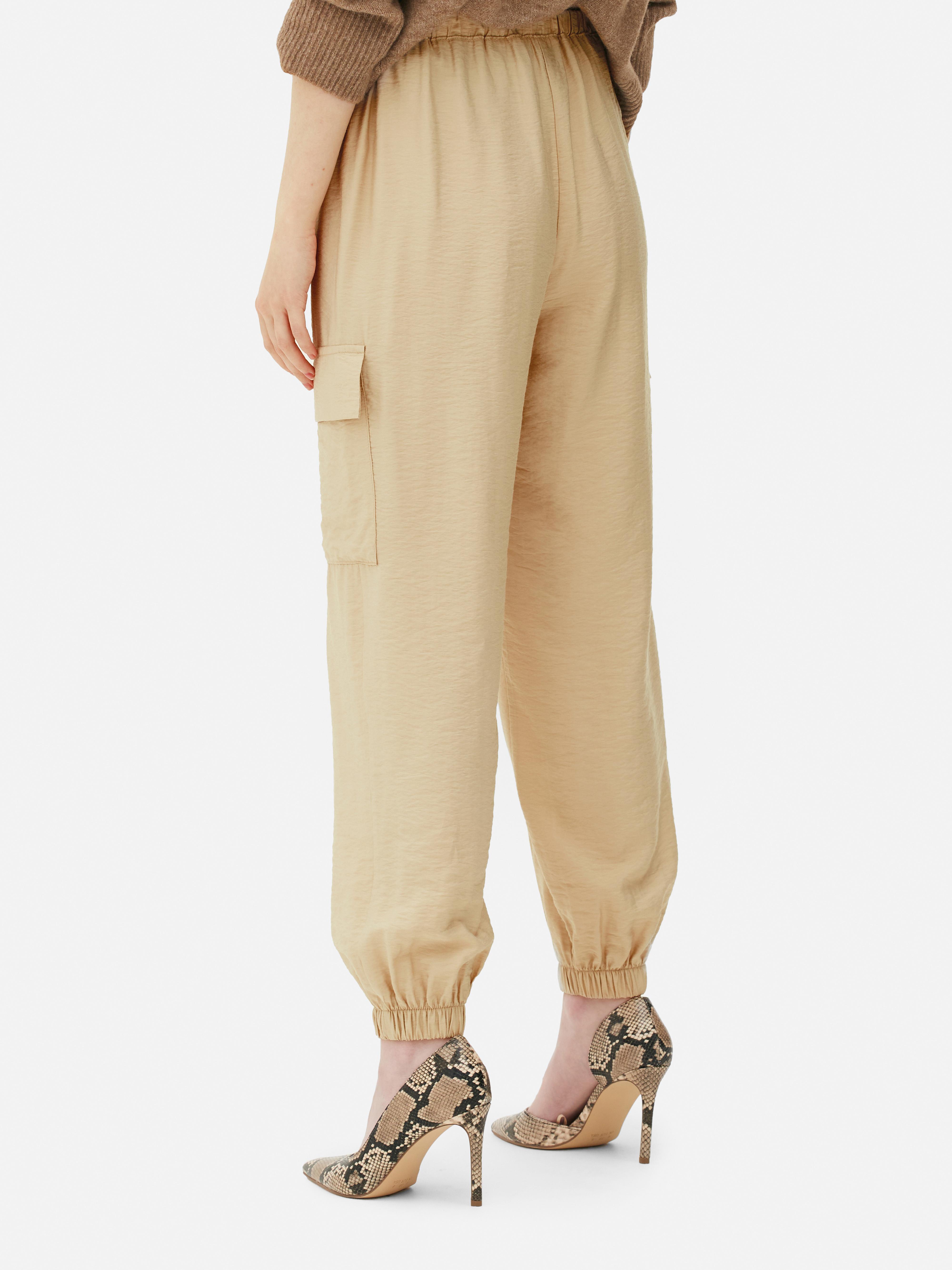 Women's Taupe Relaxed Fit Cargo Pants Primark