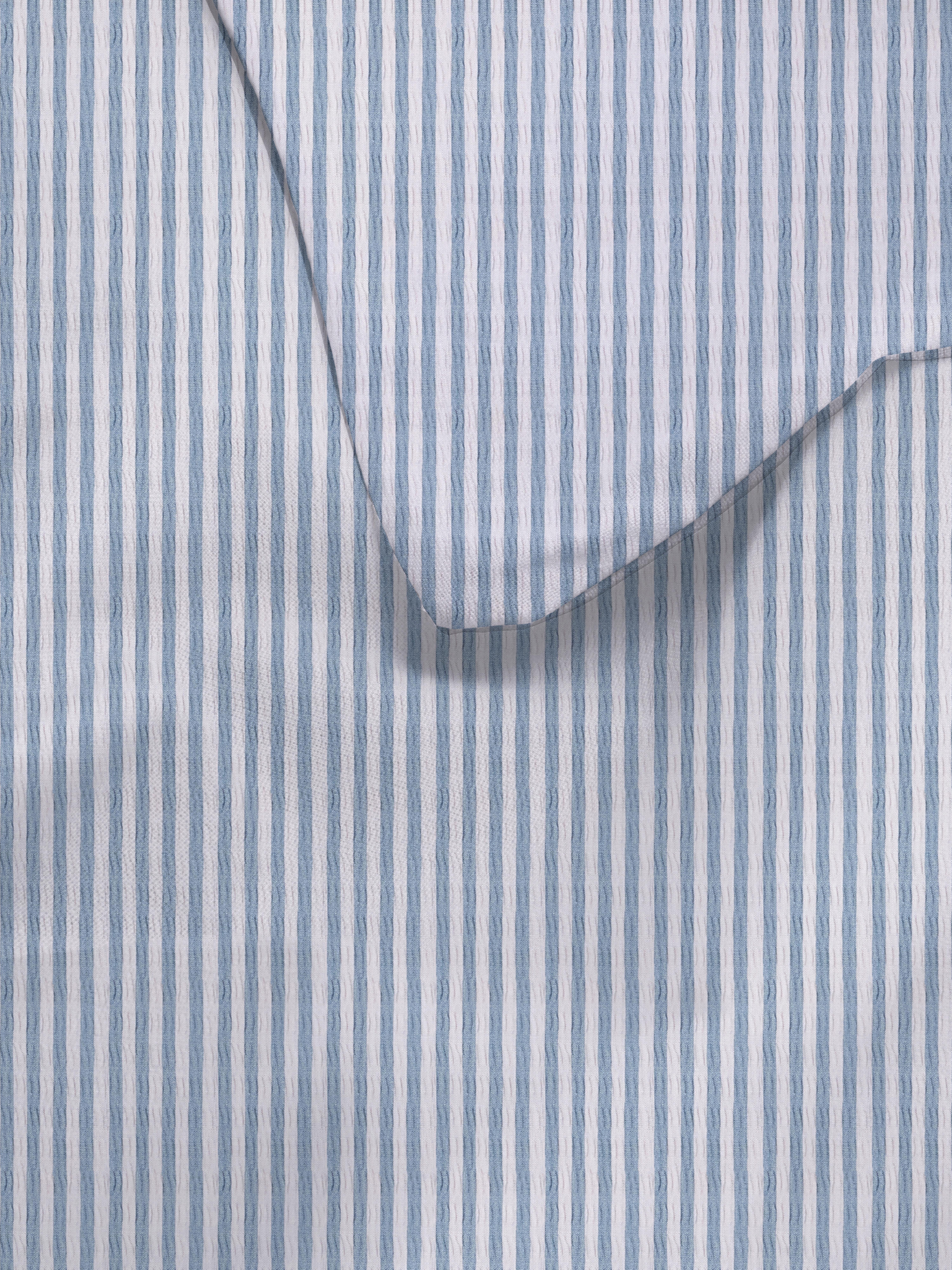 Seersucker Stripe King Size Duvet Cover Set