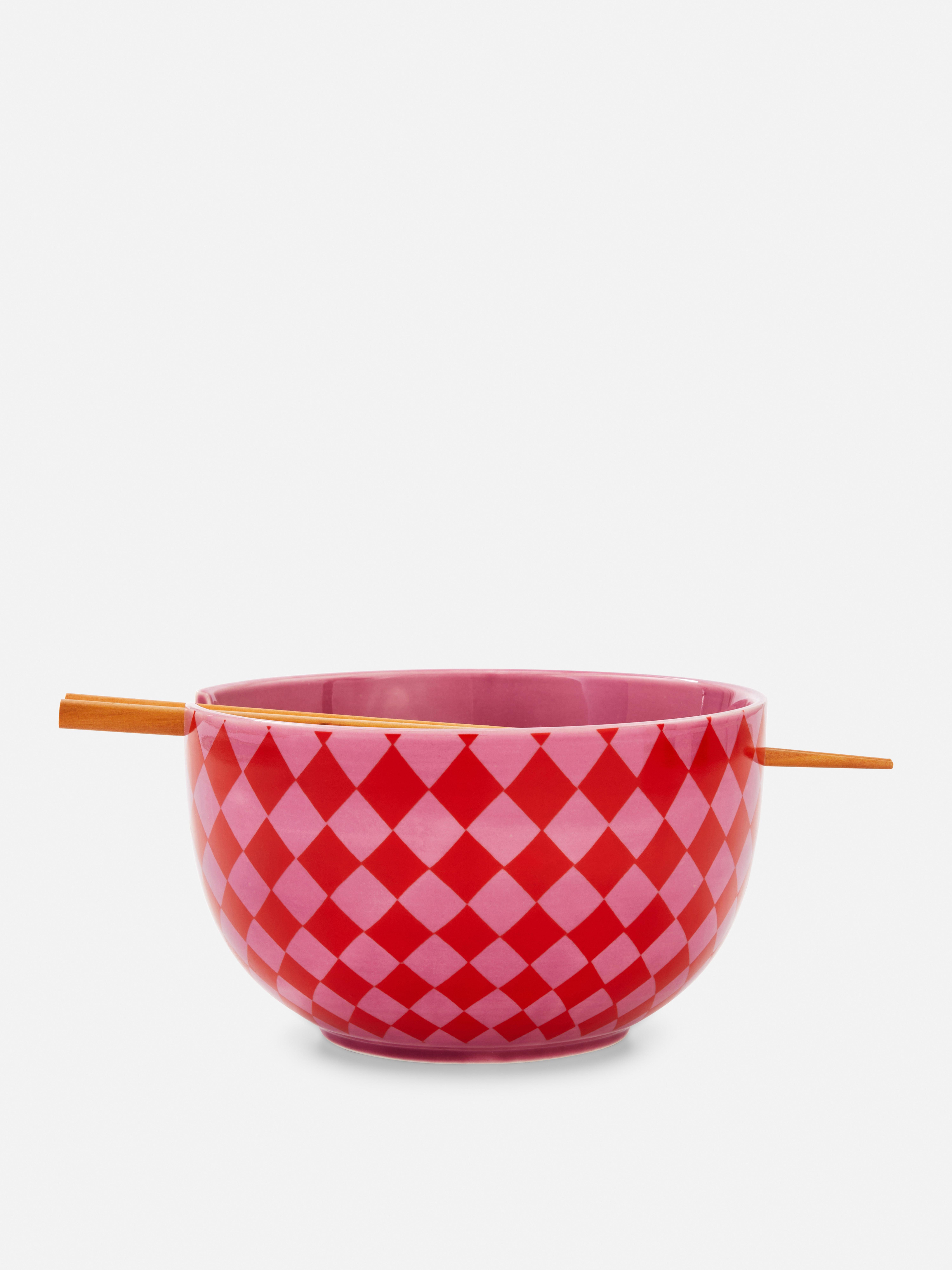 Harlequin Pattern Noodle Bowl