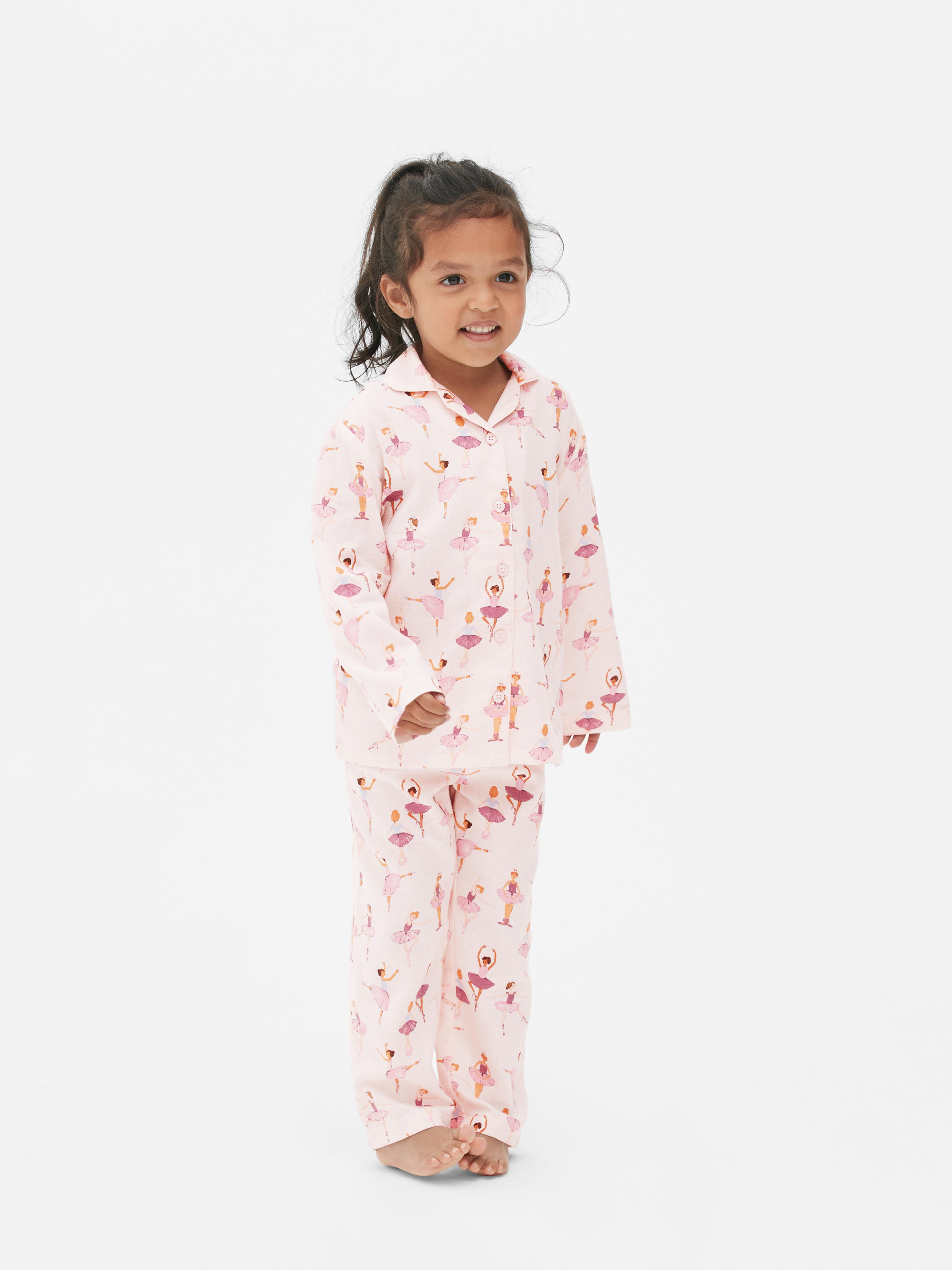 Ballerina Print Long Sleeve Pyjamas