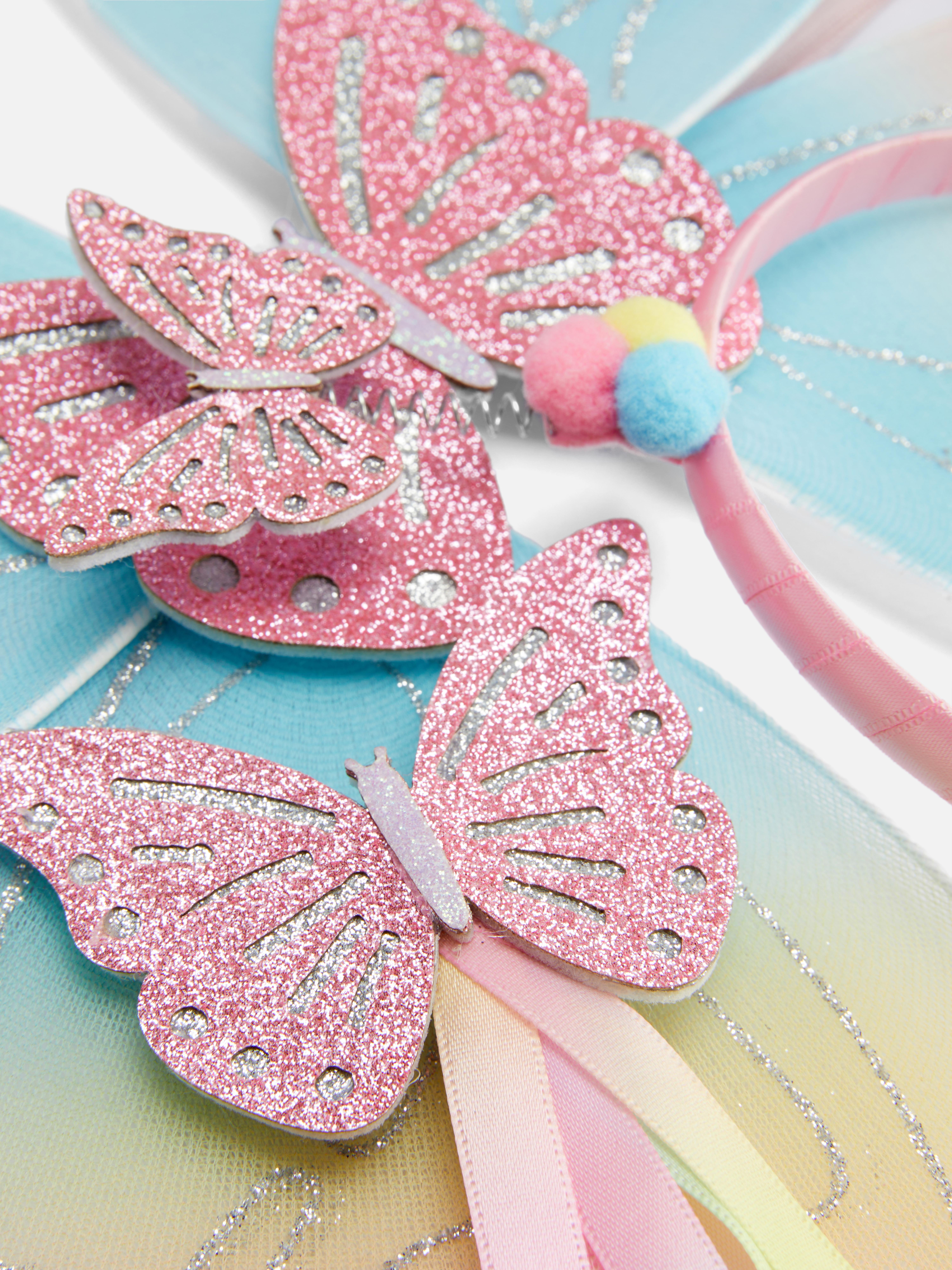 Set di accessori per costume da farfalla con glitter