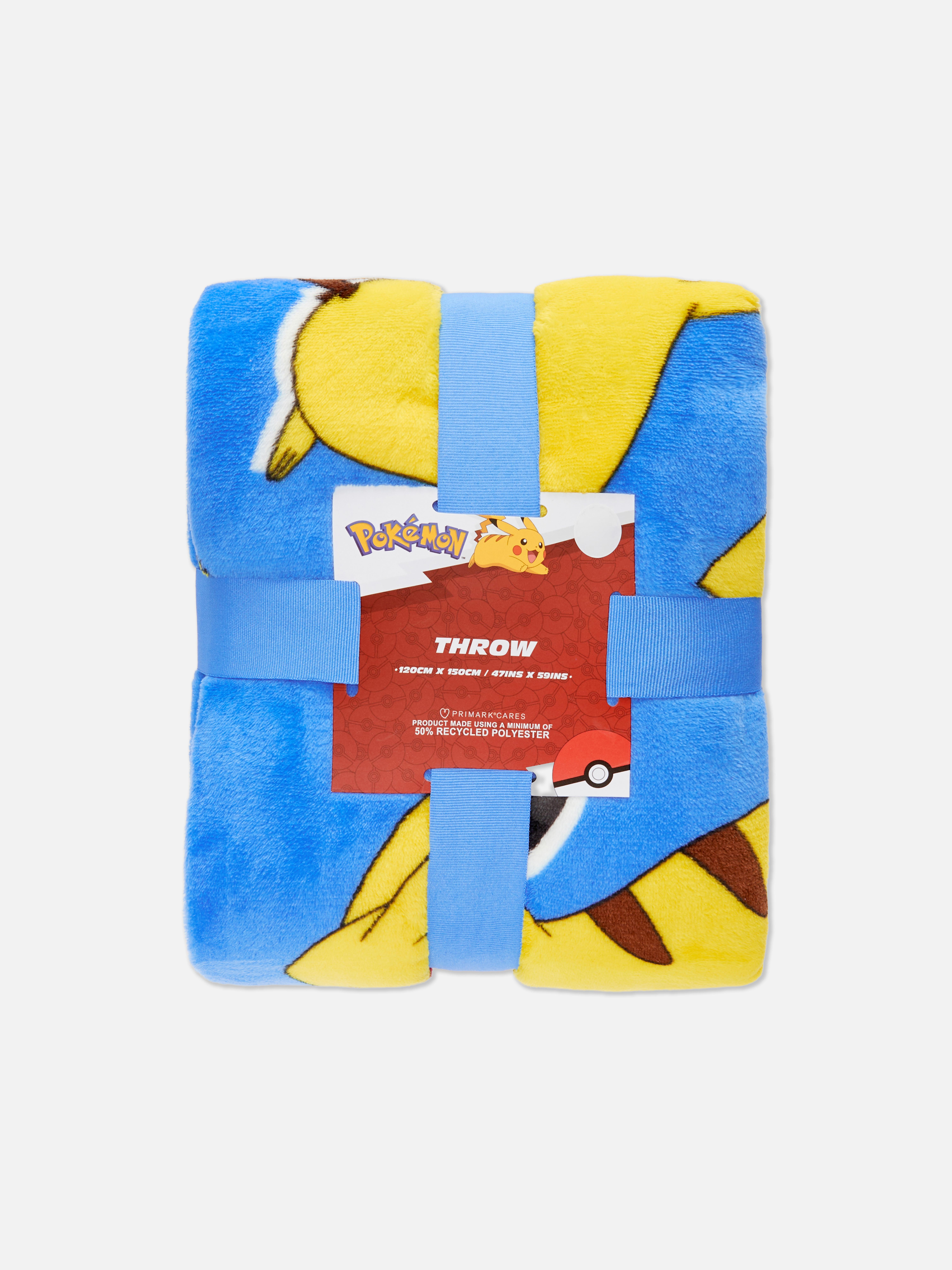 Blue Pokemon Pikachu Hooded Throw Primark