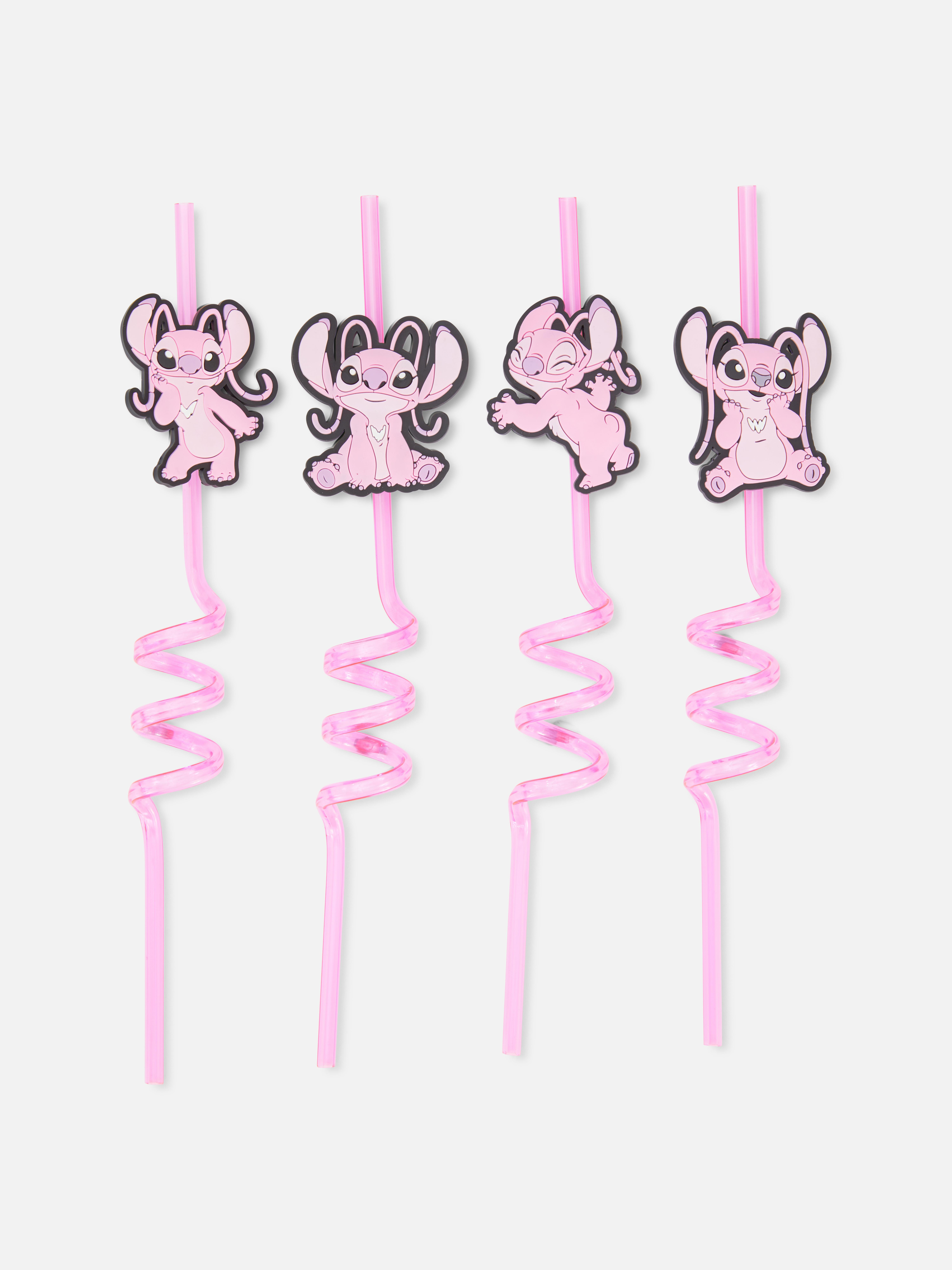 4pk Disney's Lilo & Stitch Spiral Straws