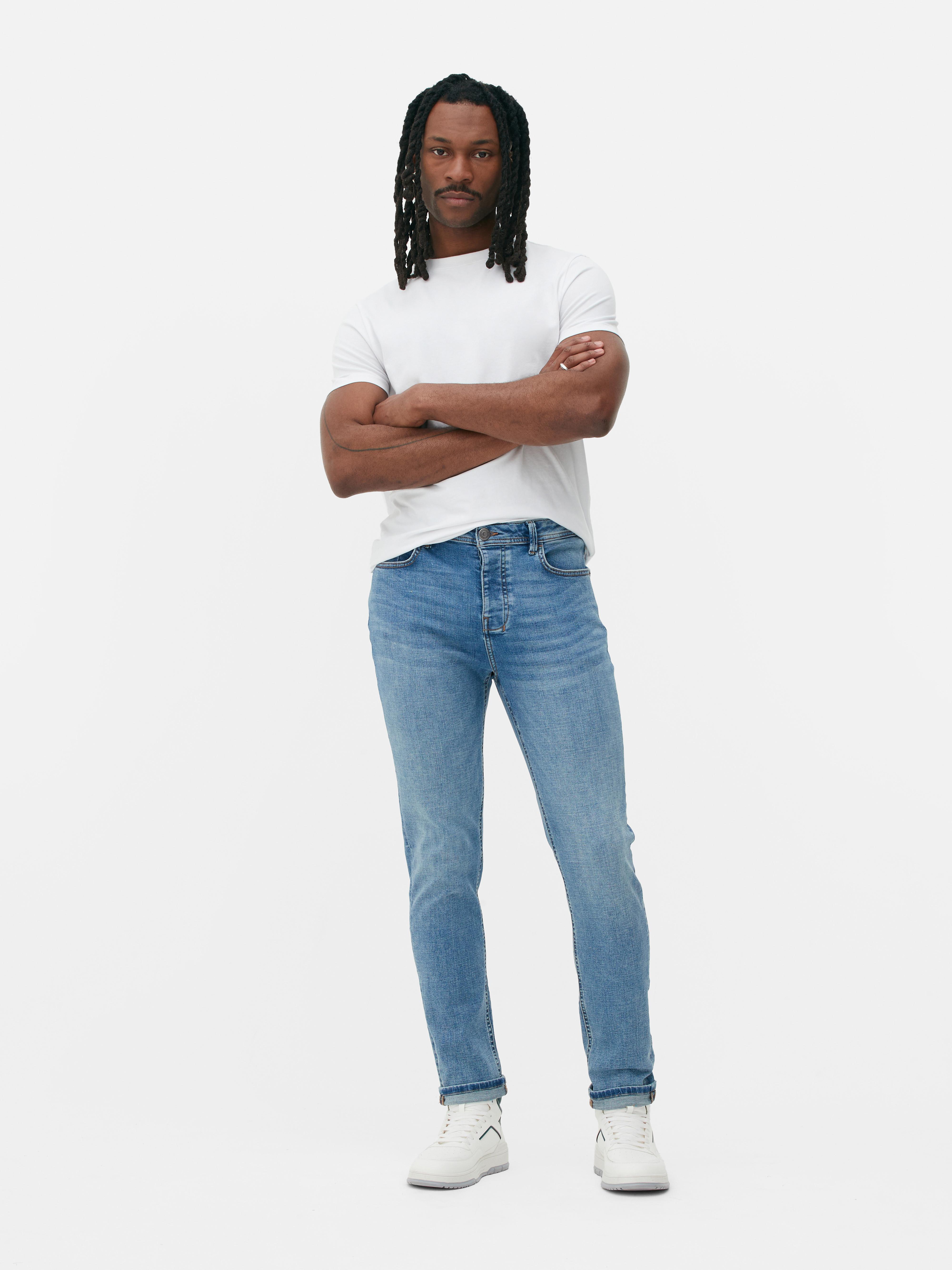 Mens Light Blue Slim Fit Denim Jeans | Primark