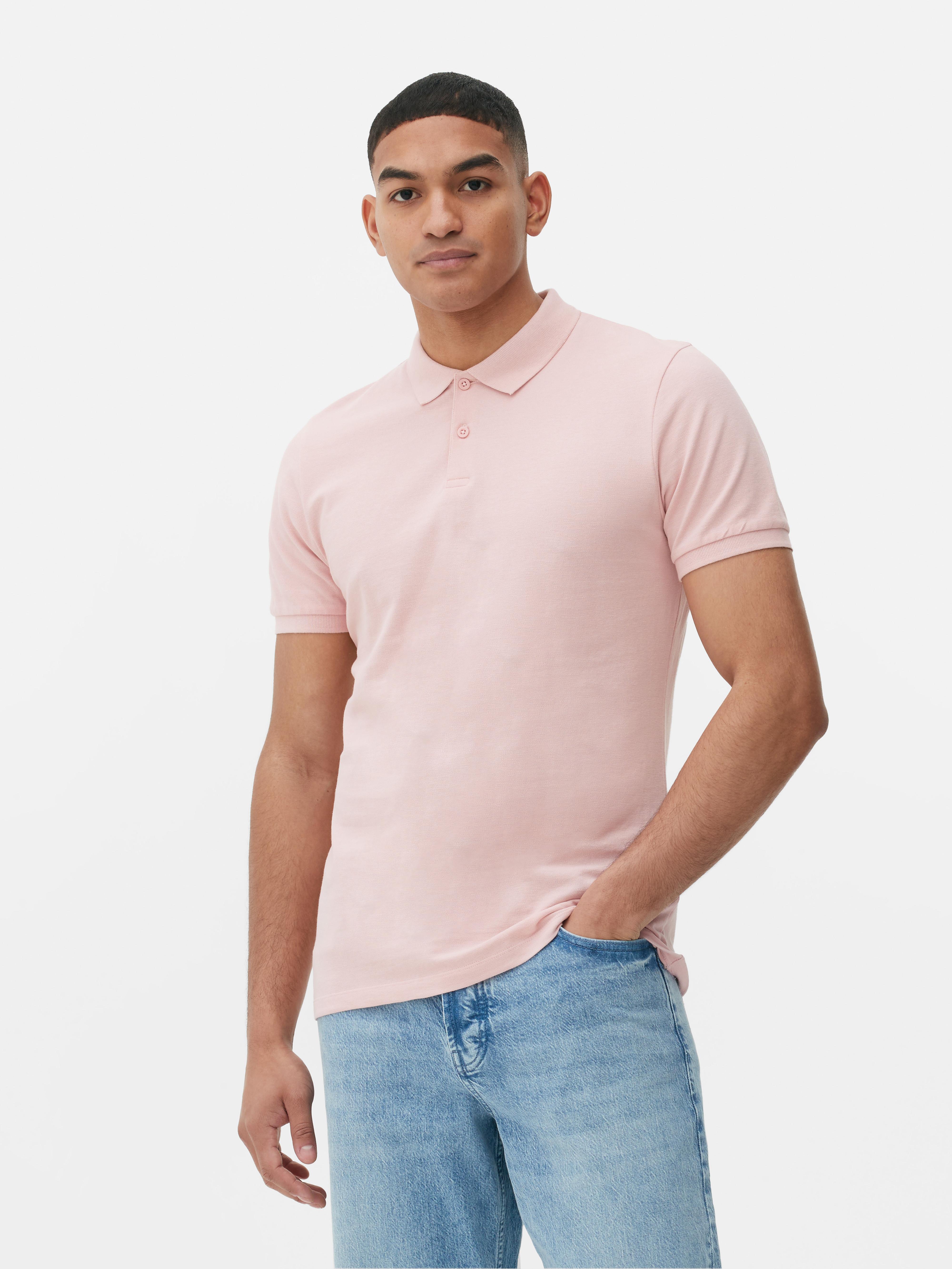 Polo en pique Rose Homme Primark