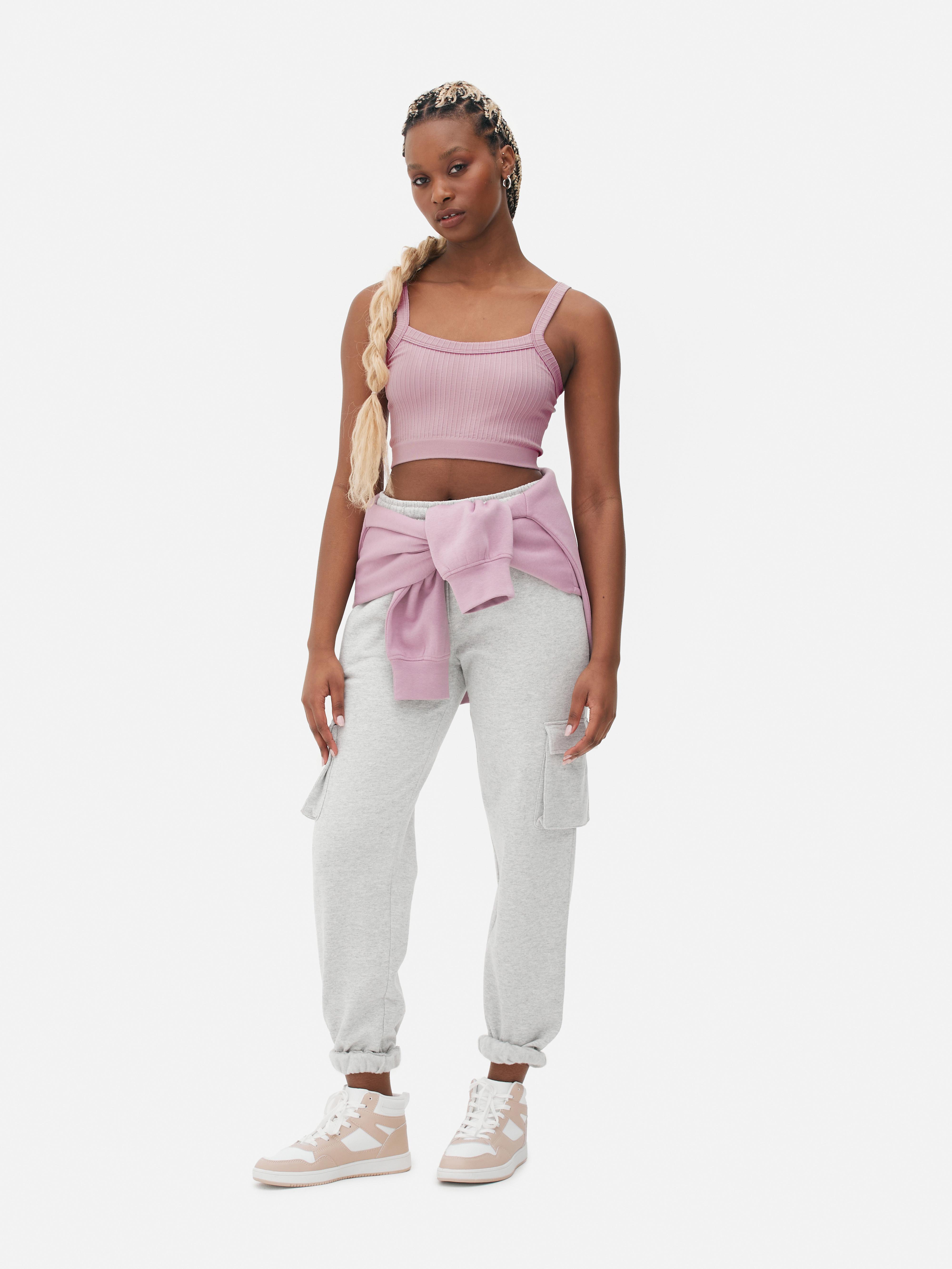 Buy Boohoo Textured Knot Front Bralette Top In Pink
