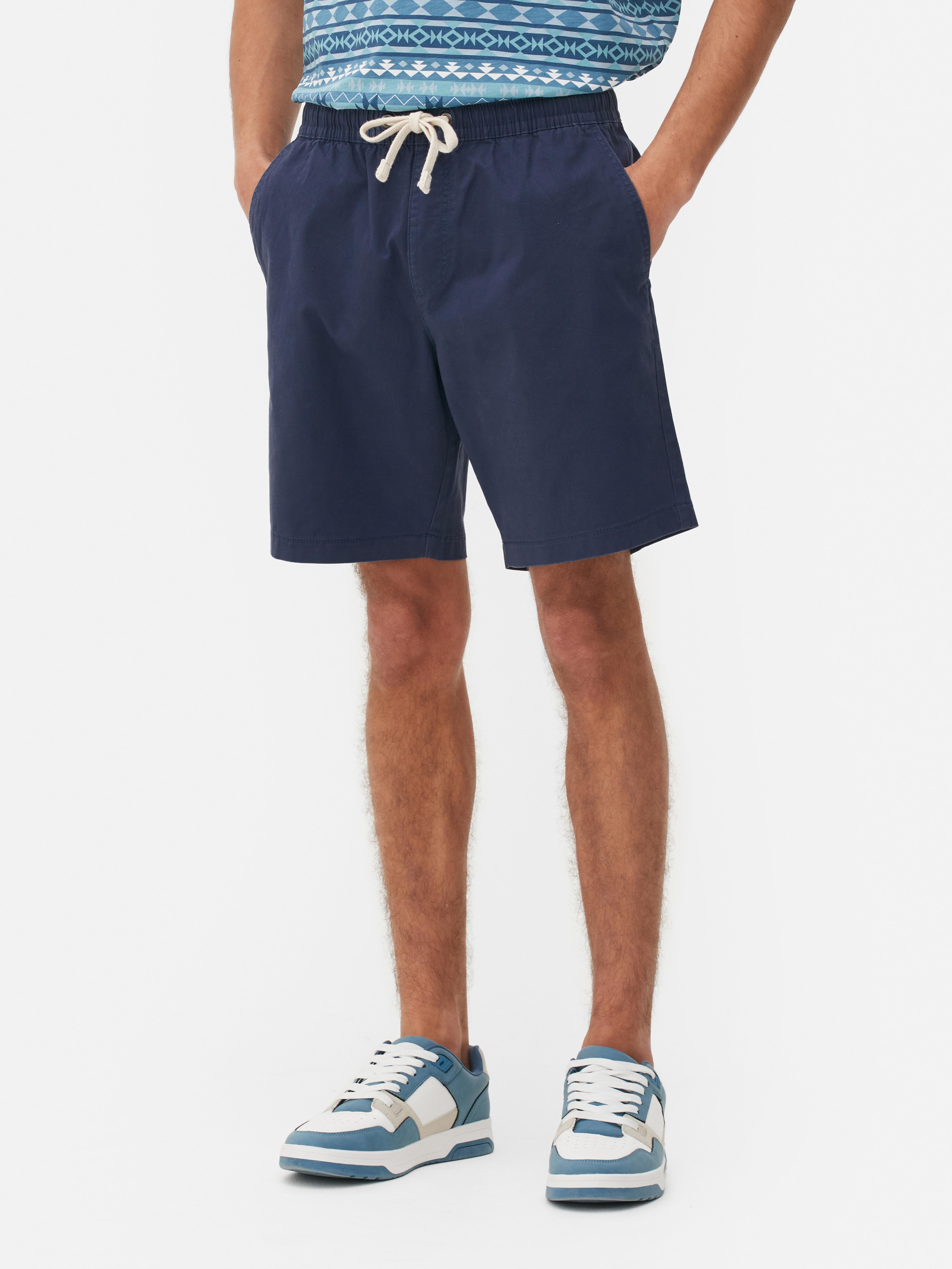 Men's Blue Drawstring Bermuda Shorts | Primark