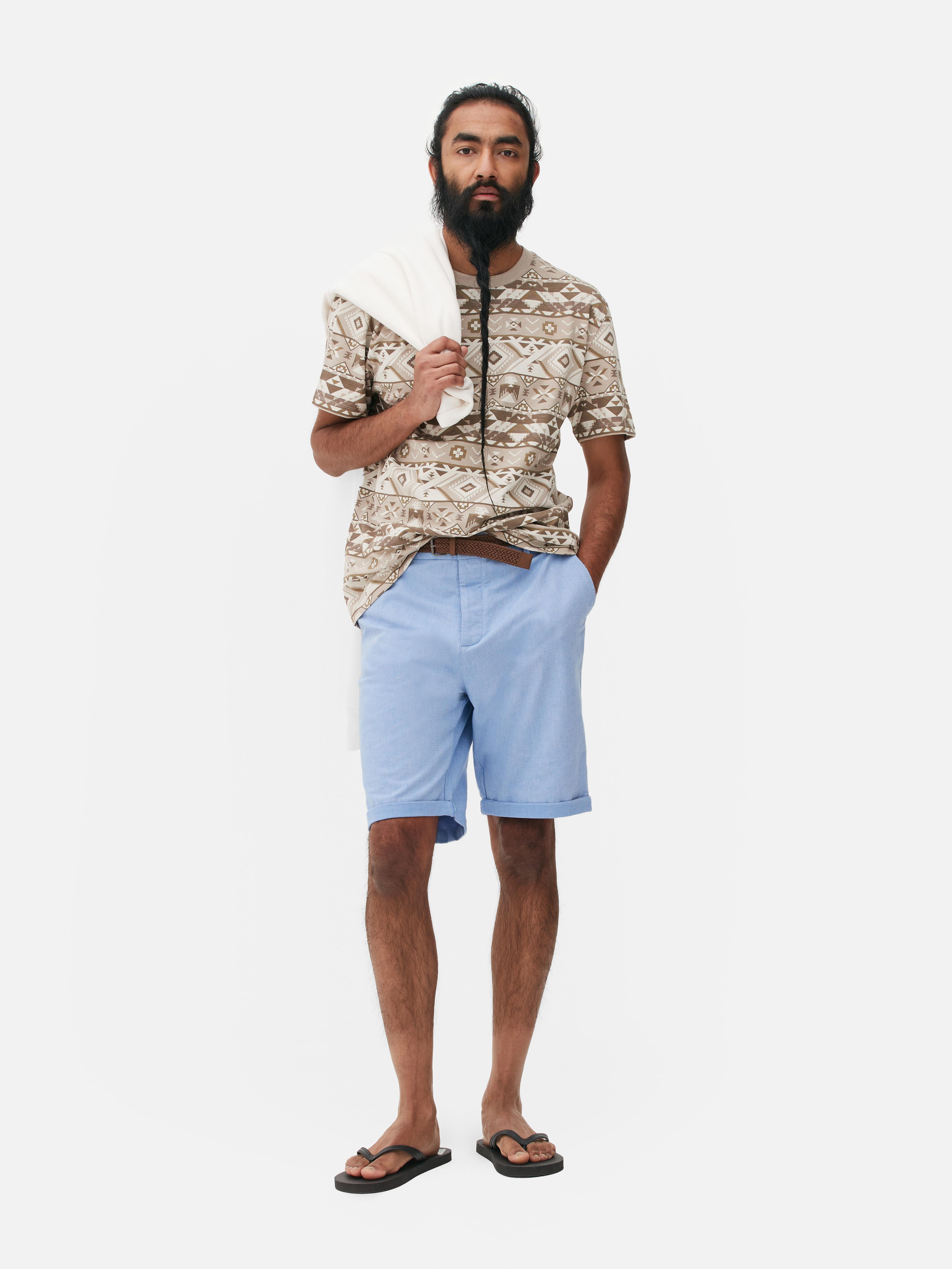 Belted Chino Shorts